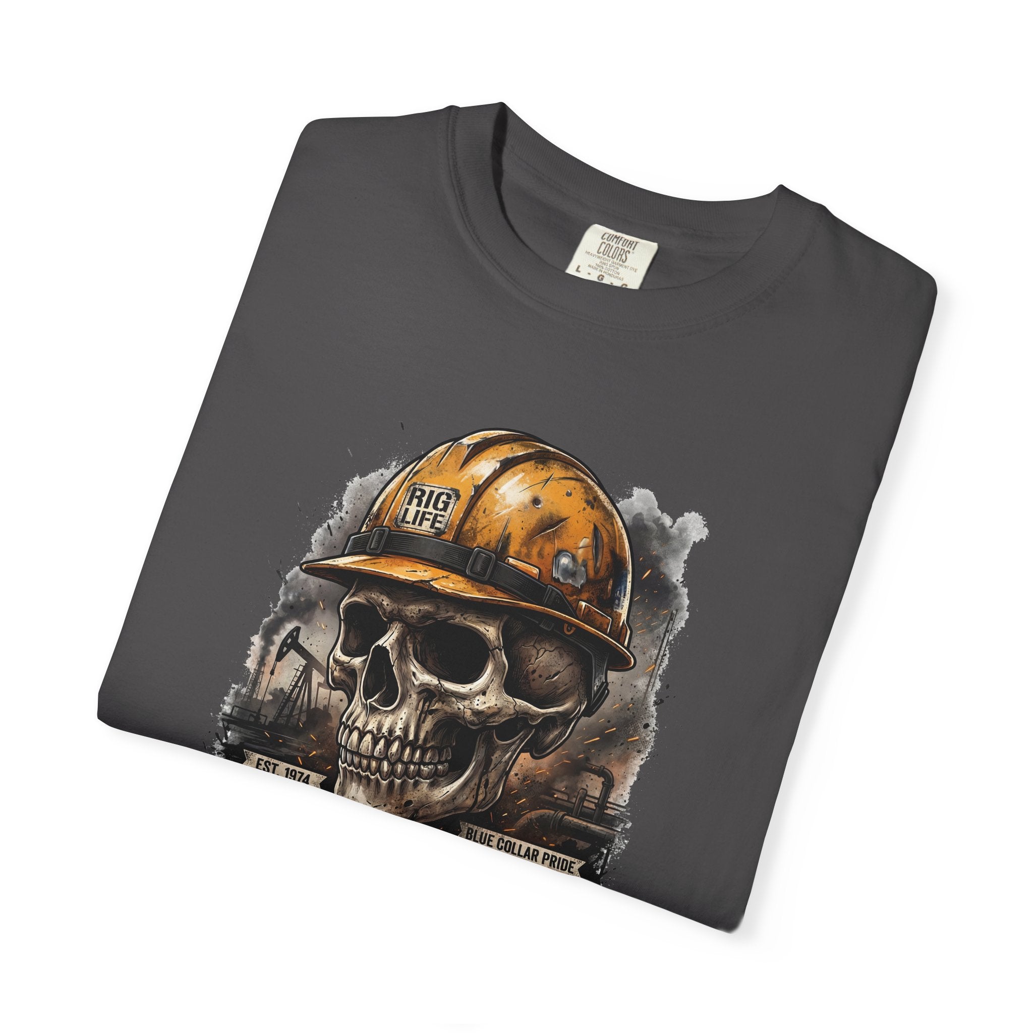 Earned the Hard Way Oilfield Skull T-shirt