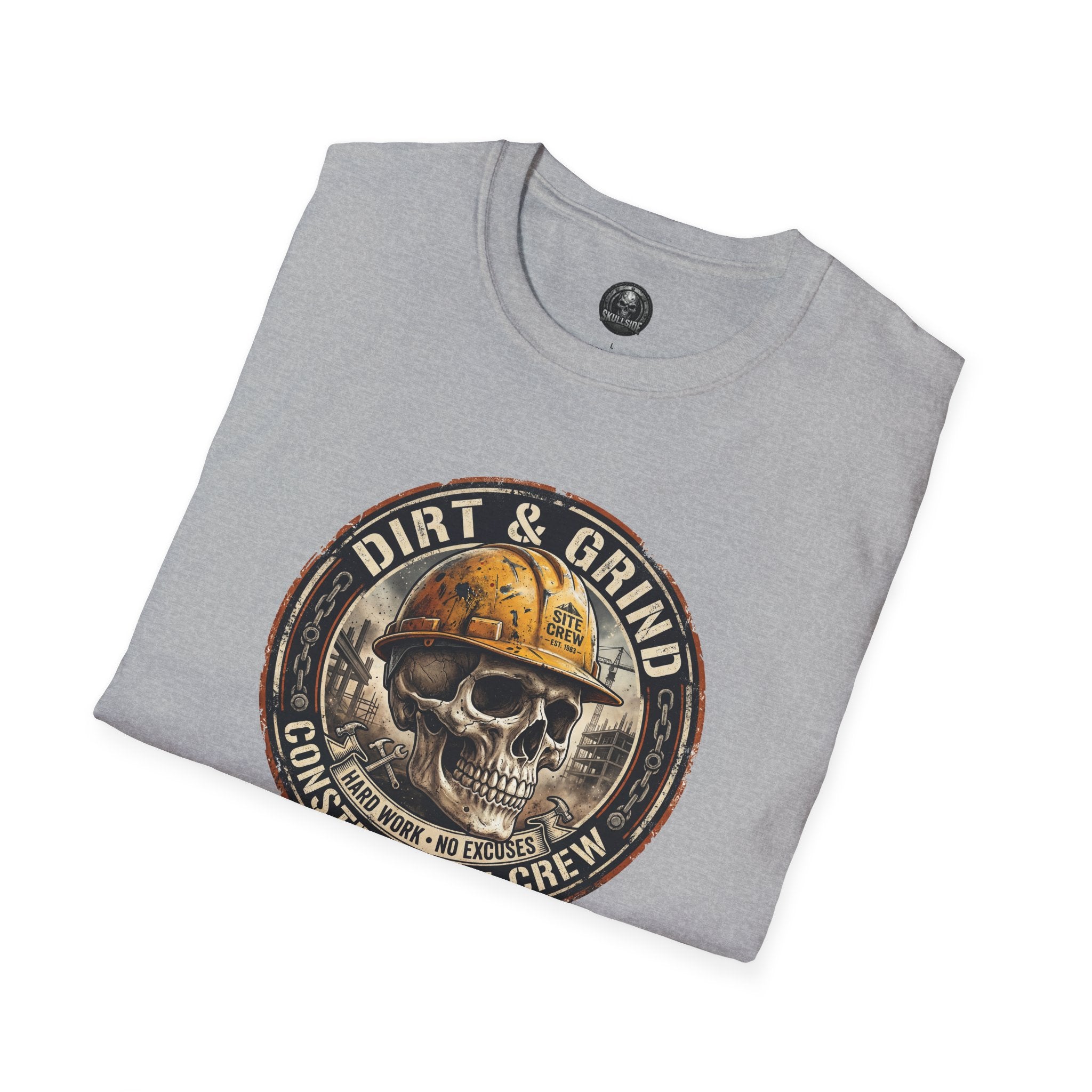 Dirt & Grind Construction Crew Skull T-Shirt