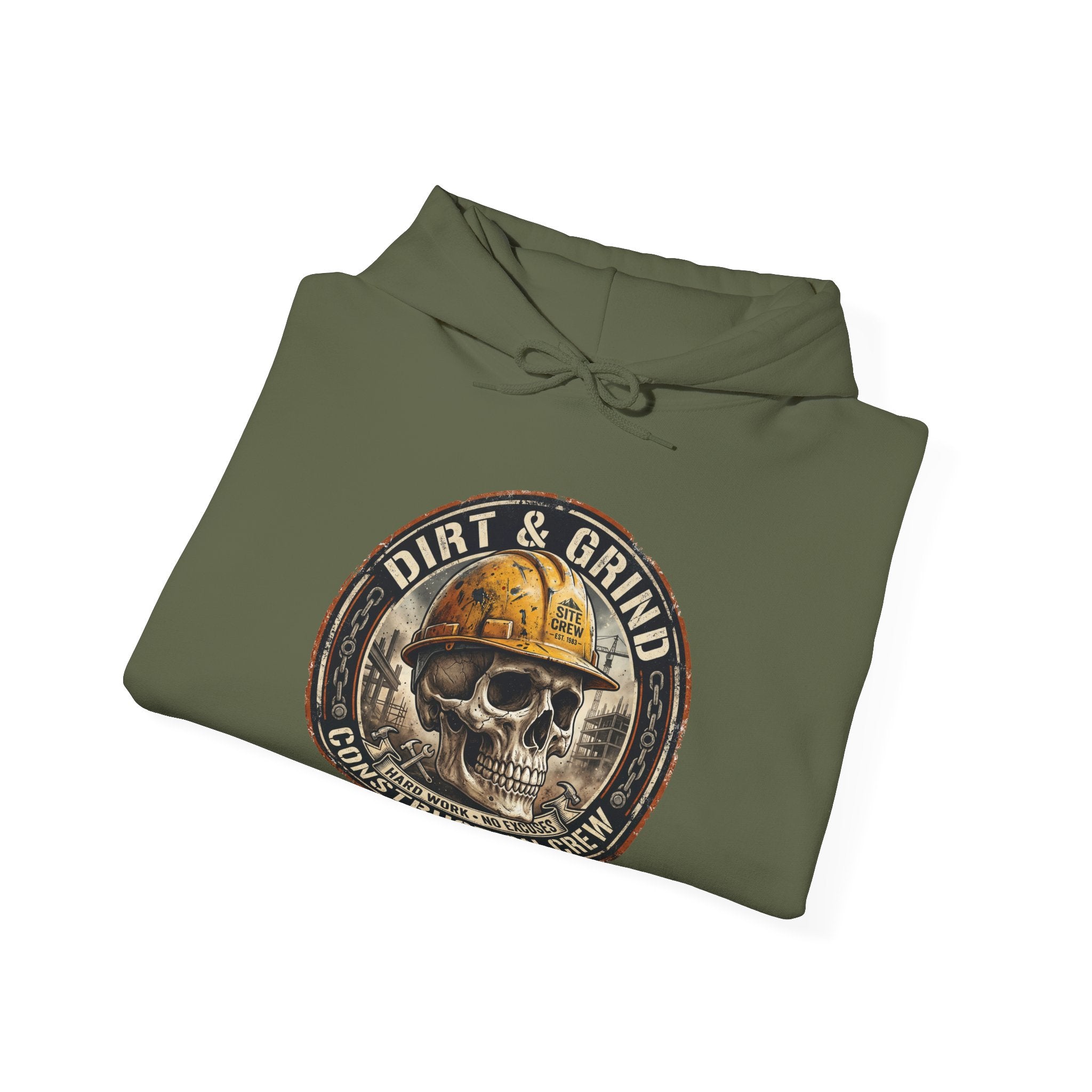 Dirt & Grind Skull Construction Crew Hoodie