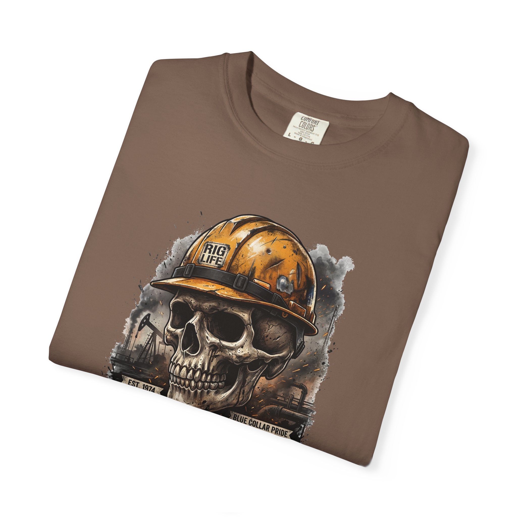 Earned the Hard Way Oilfield Skull T-shirt