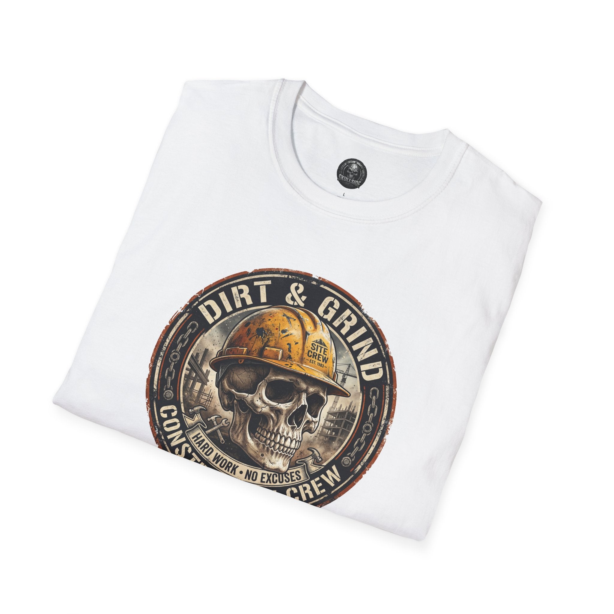 Dirt & Grind Construction Crew Skull T-Shirt