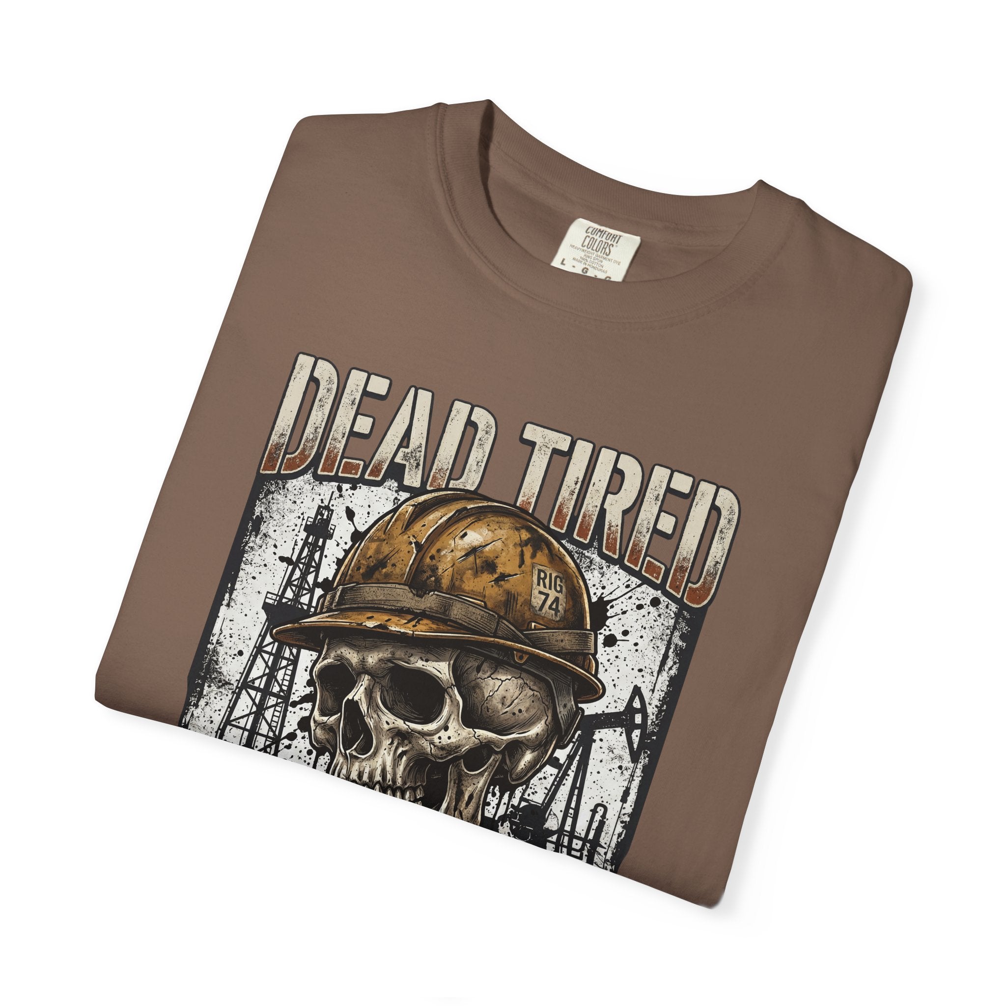 Dead Tired Still Working Skull Worker T-Shirt