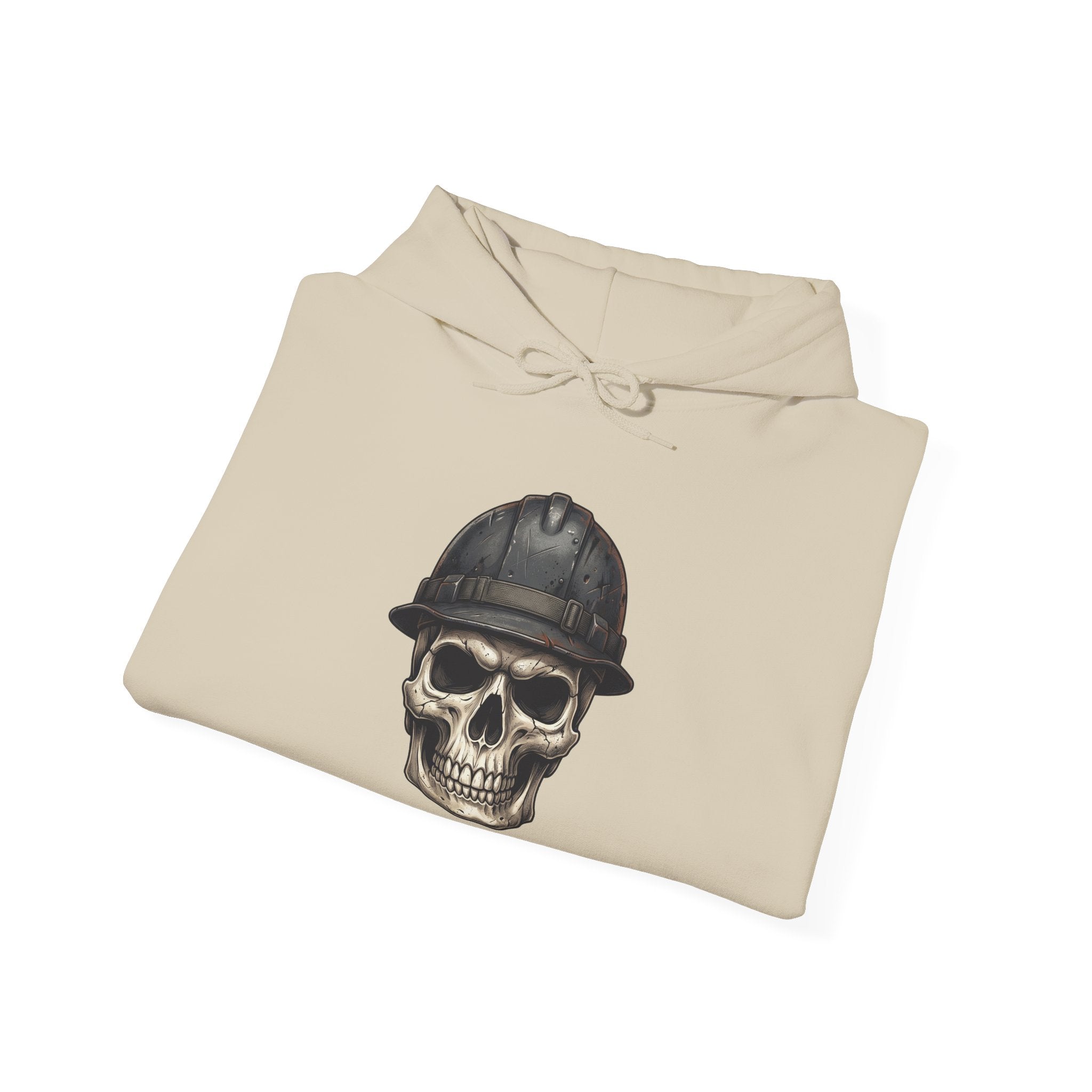Skull with Hard Hat Built For This Hoodie | Construction Worker Sweatshirt