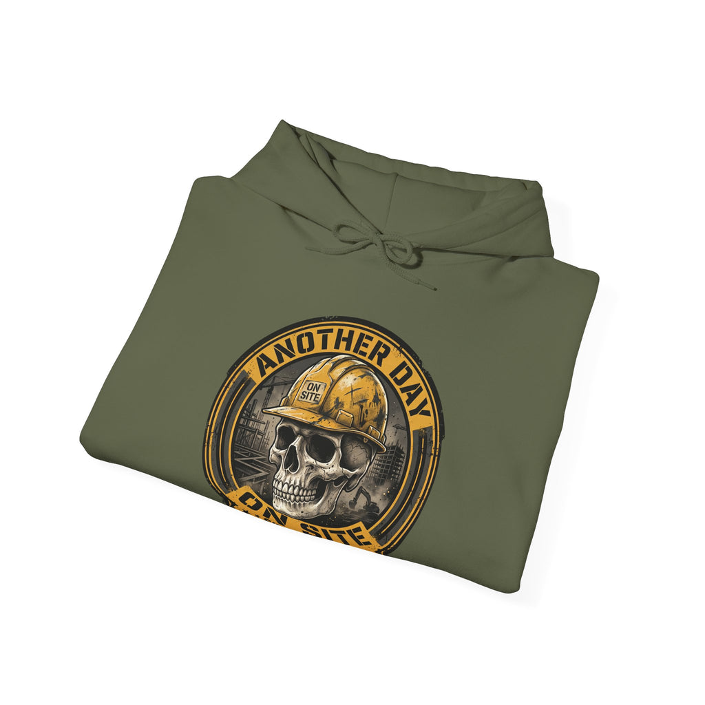 Construction Skull Helmet graphic Hoodie | Another Day On Site