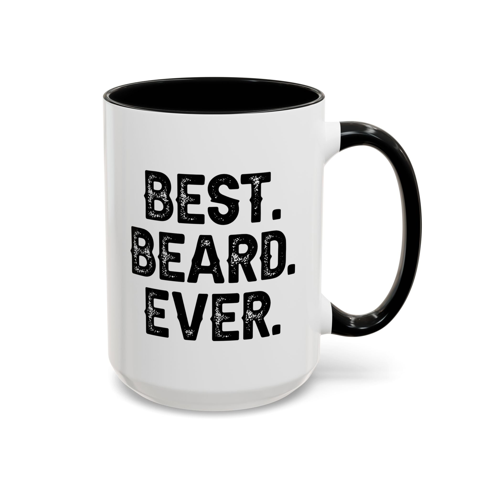 Best. Beard. Ever. Accent Coffee Mug | 11oz or 15oz, Black or Red Handle