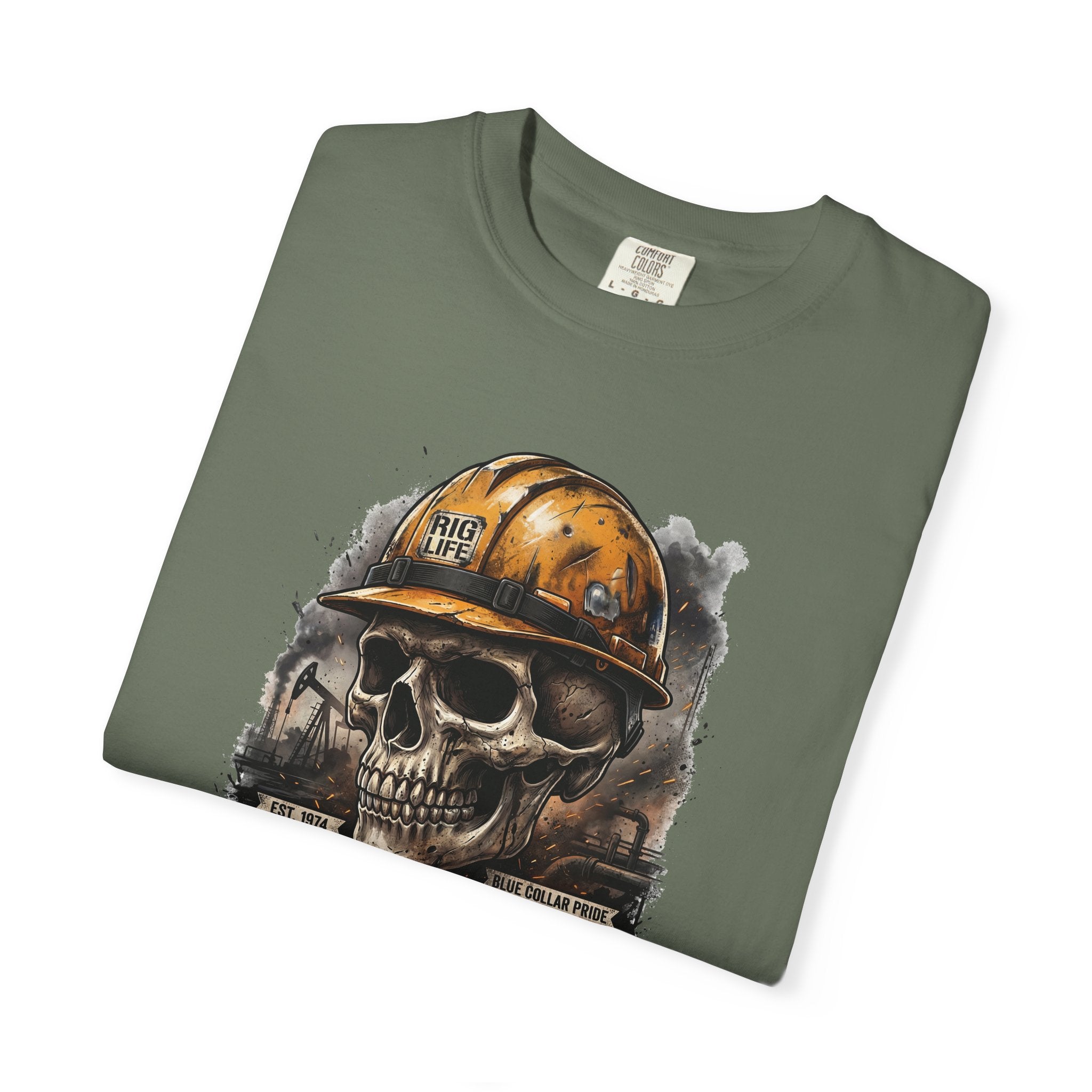 Earned the Hard Way Oilfield Skull T-shirt