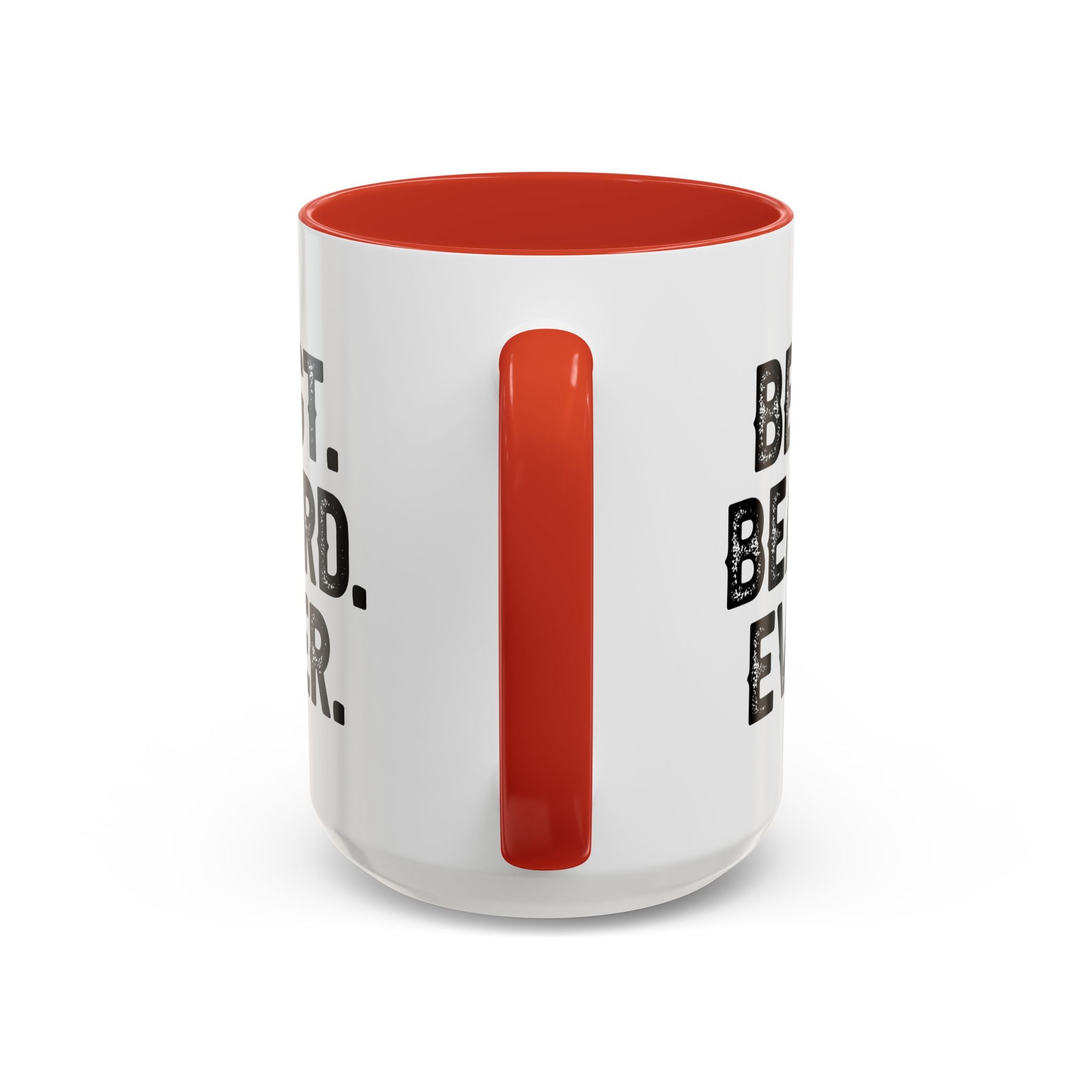 Best. Beard. Ever. Accent Coffee Mug | 11oz or 15oz, Black or Red Handle