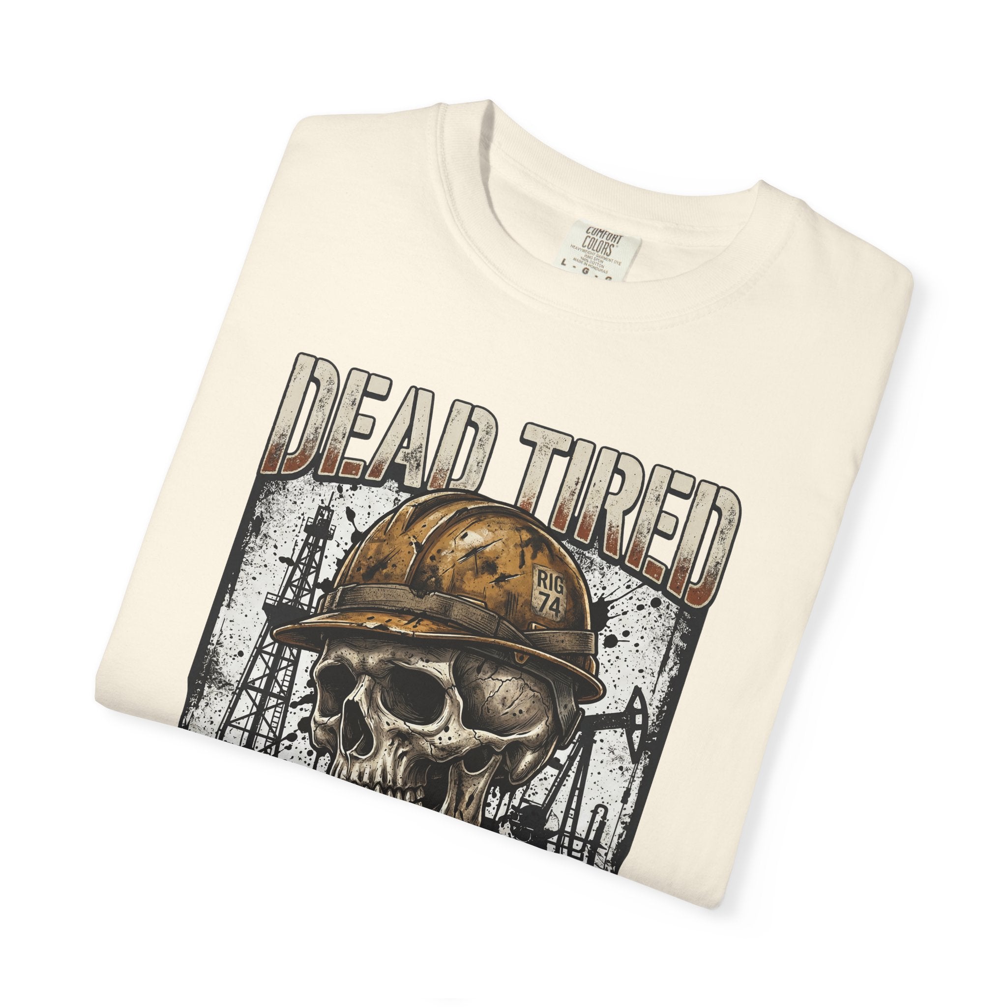 Dead Tired Still Working Skull Worker T-Shirt
