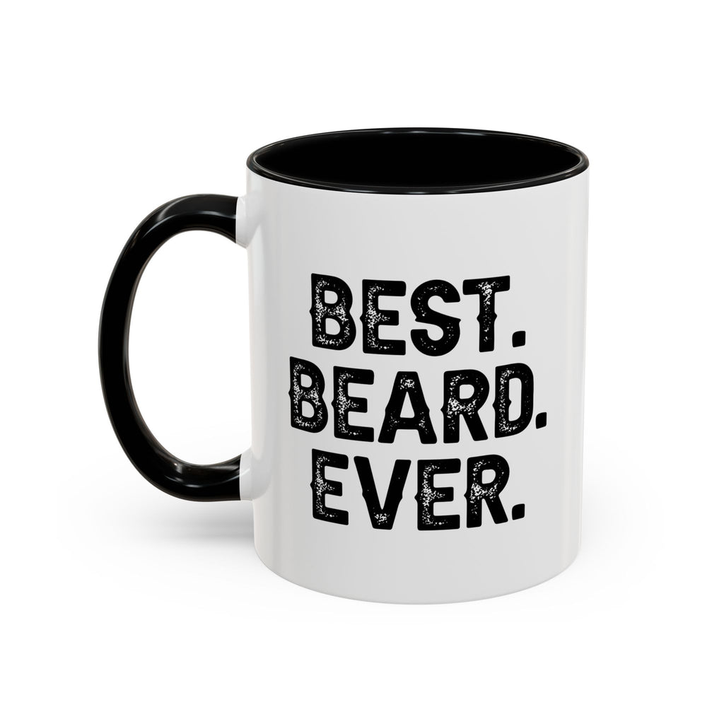 Best. Beard. Ever. Accent Coffee Mug | 11oz or 15oz, Black or Red Handle