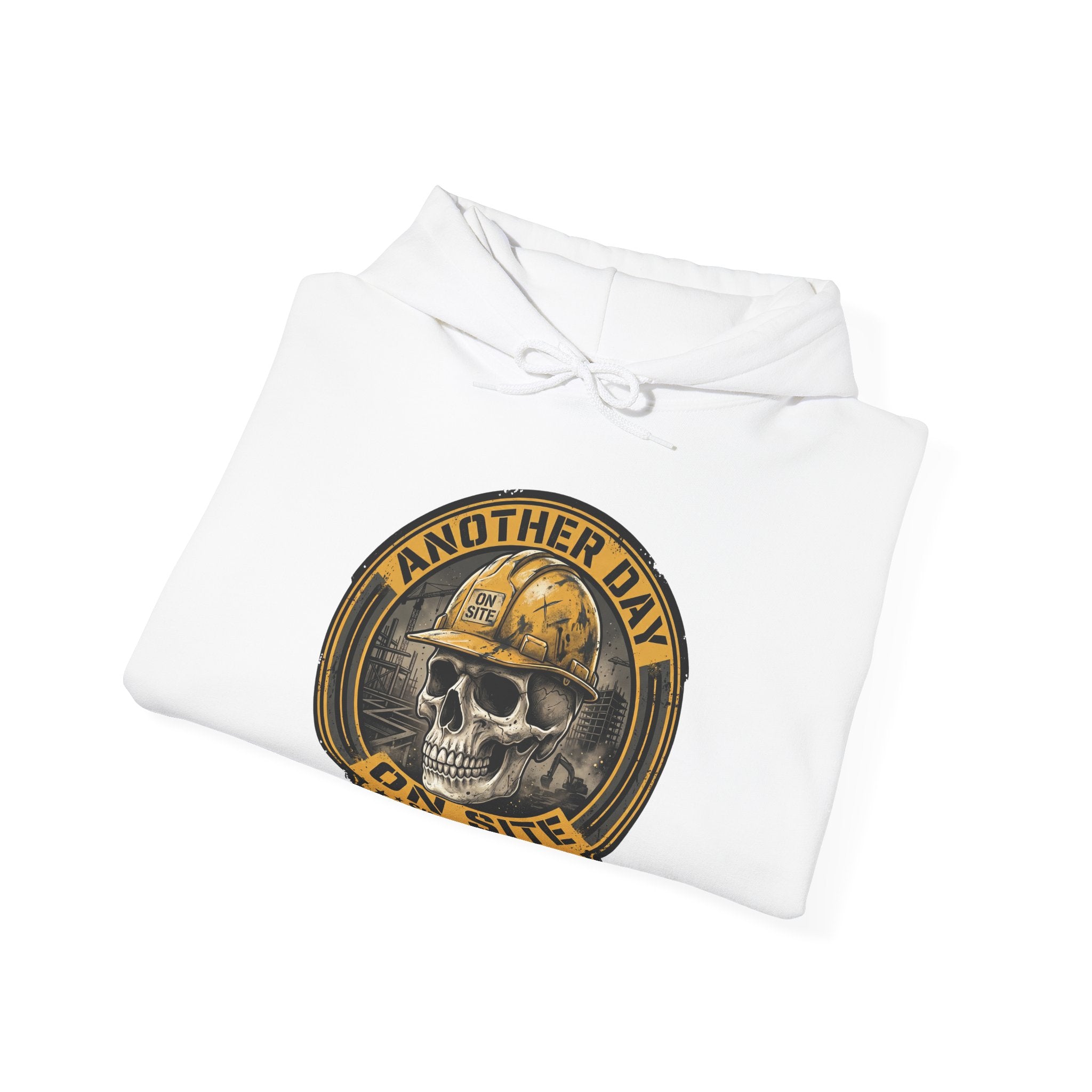 Construction Skull Helmet graphic Hoodie | Another Day On Site