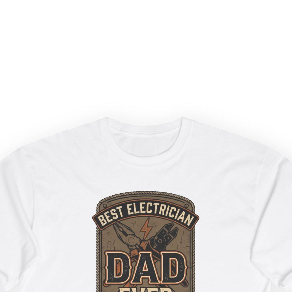 White sweatshirt with a graphic design on a white background