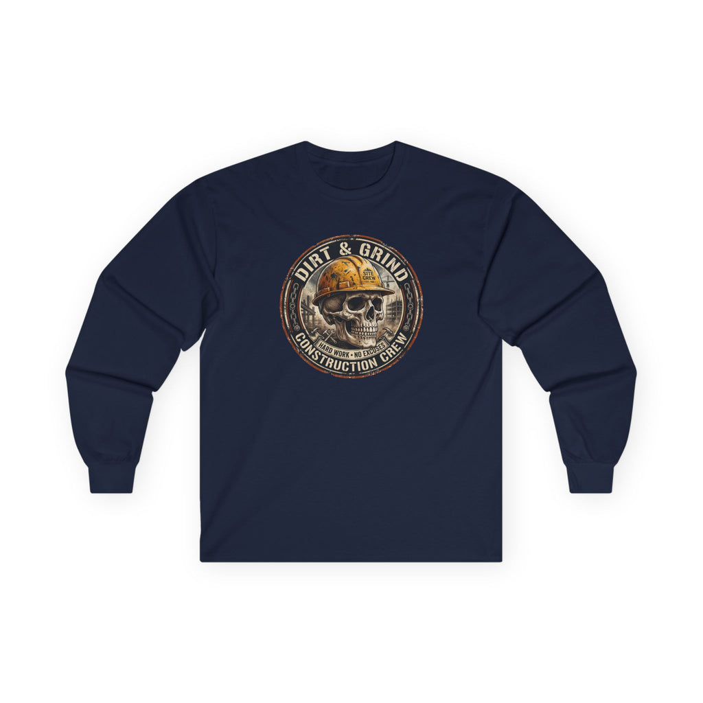 Dirt & Grind Construction Skull Long Sleeve Tee