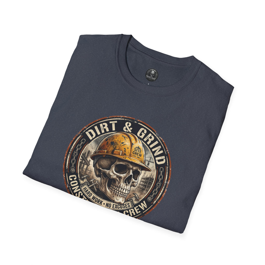Dirt & Grind Construction Crew Skull T-Shirt