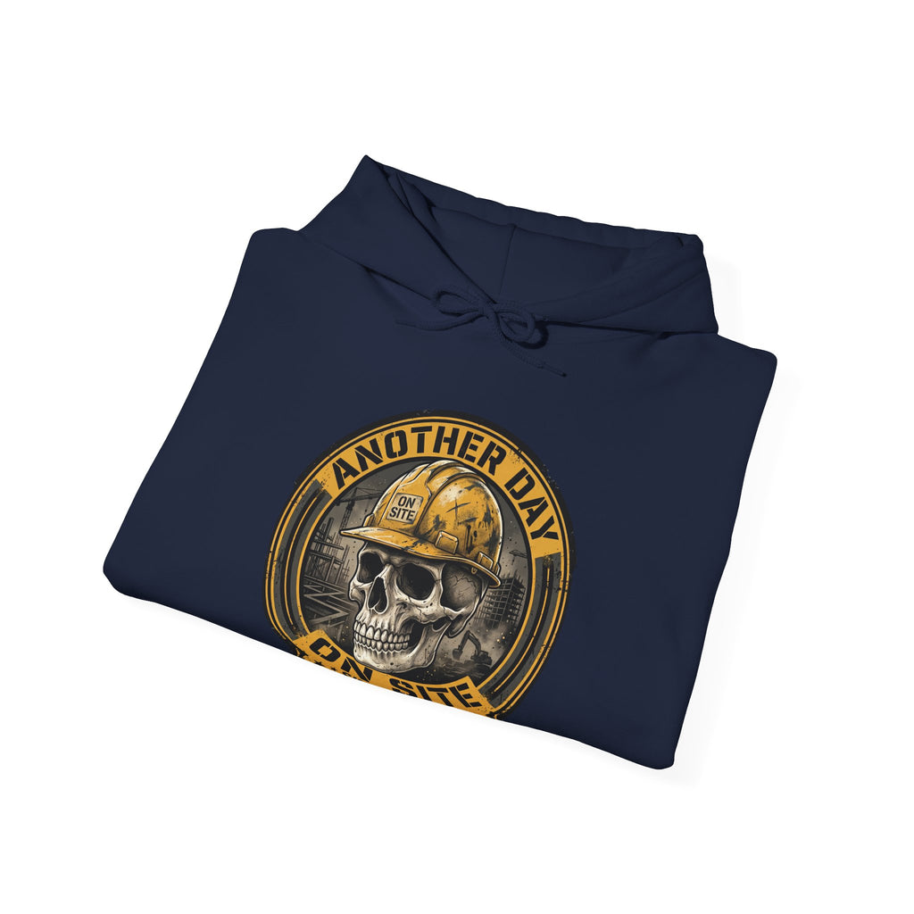 Construction Skull Helmet graphic Hoodie | Another Day On Site