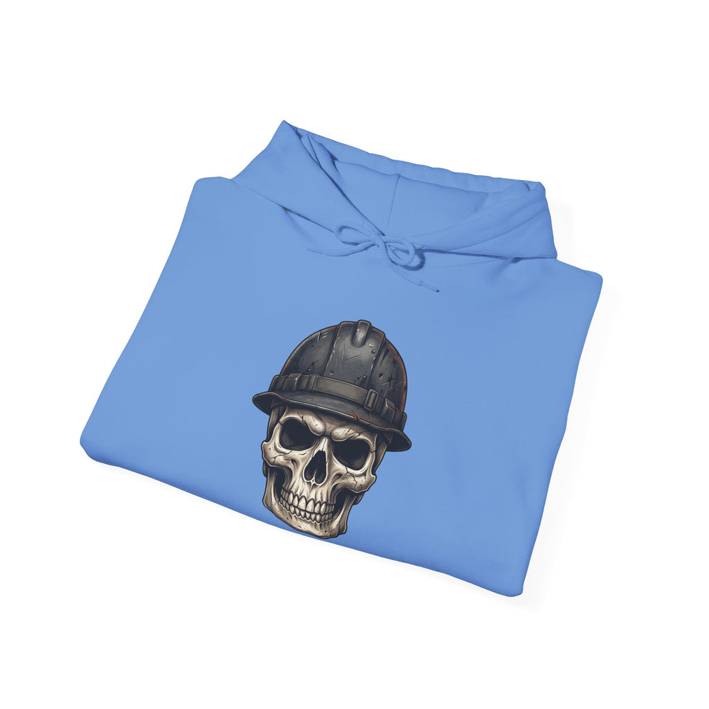 Skull with Hard Hat Built For This Hoodie | Construction Worker Sweatshirt