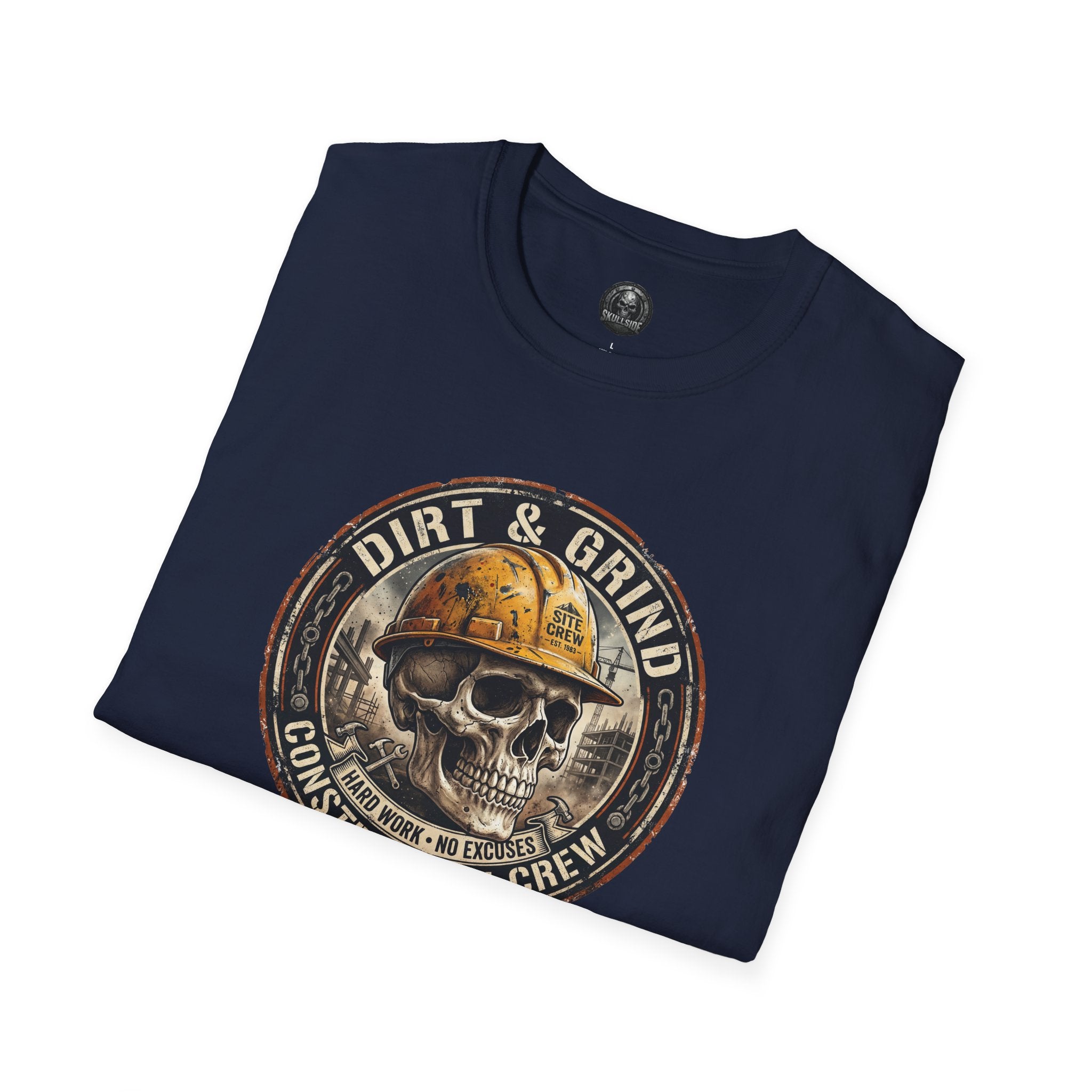 Dirt & Grind Construction Crew Skull T-Shirt