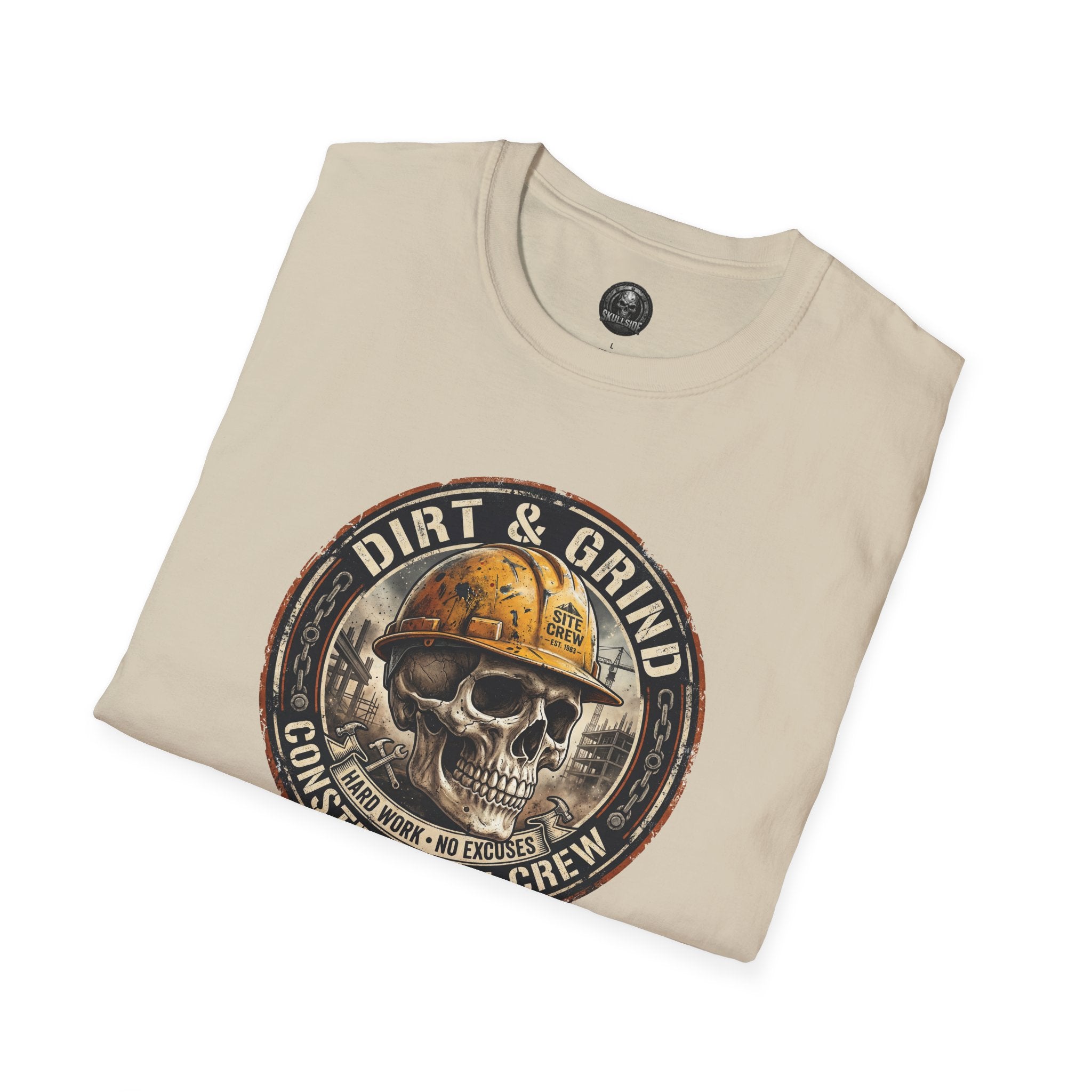 Dirt & Grind Construction Crew Skull T-Shirt
