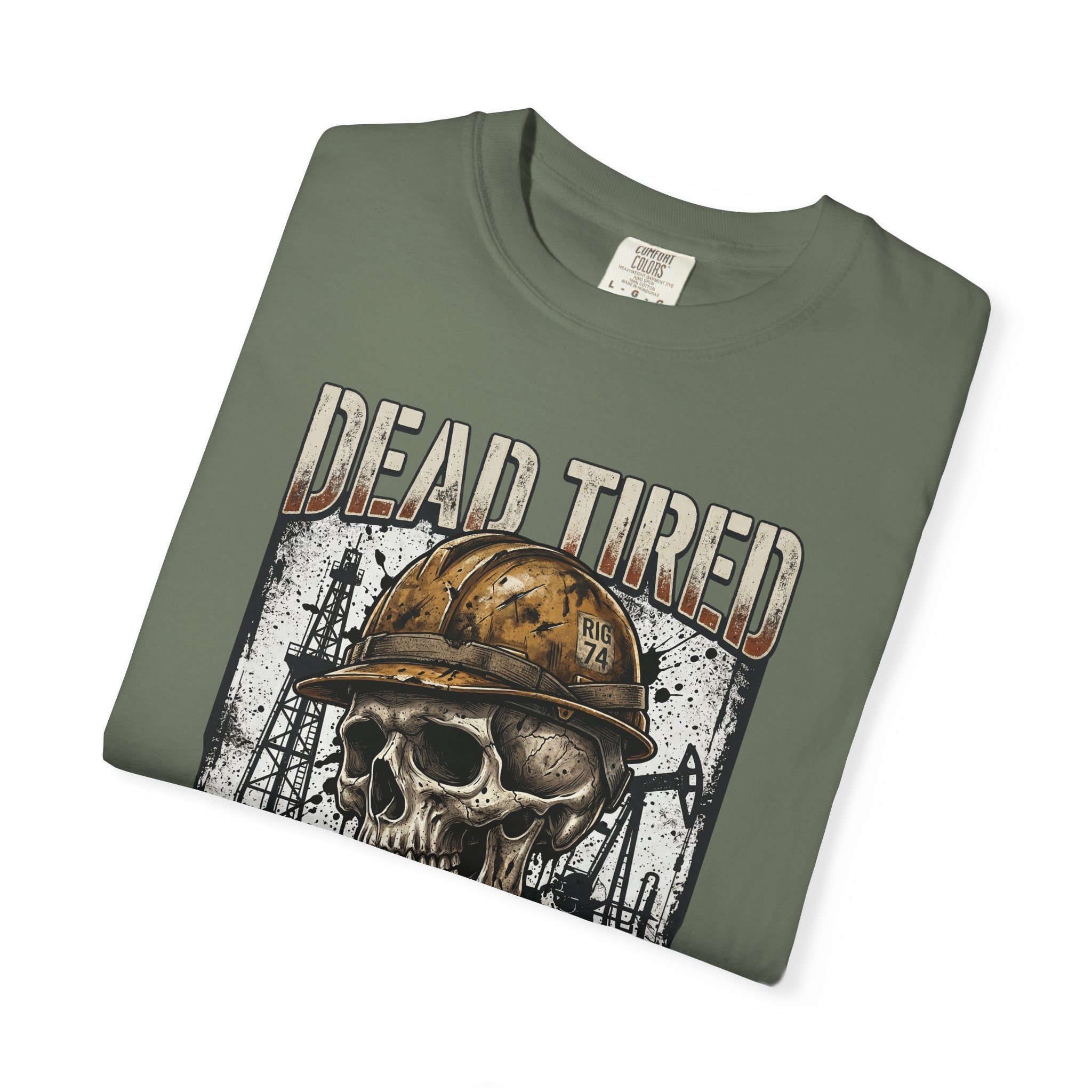 Dead Tired Still Working Skull Worker T-Shirt