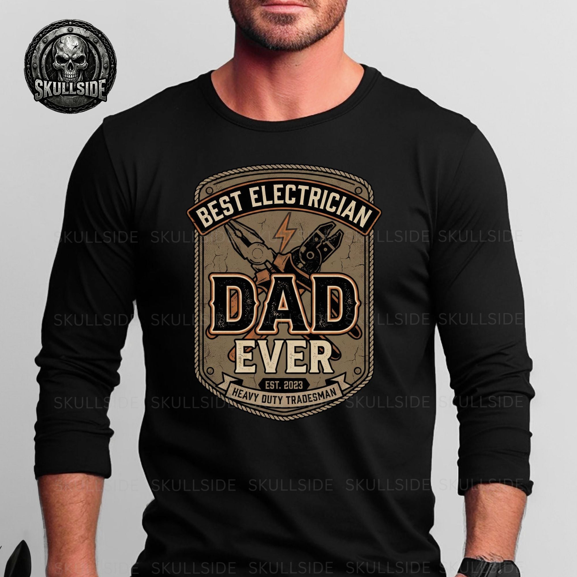 Best Electrician Dad Ever Long Sleeve