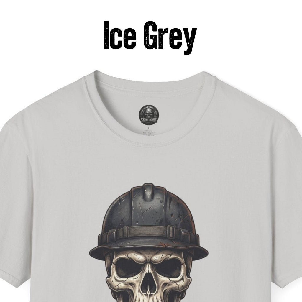 Copy of Skull with Hard Hat Built For This T-Shirt | Construction Skull Tee