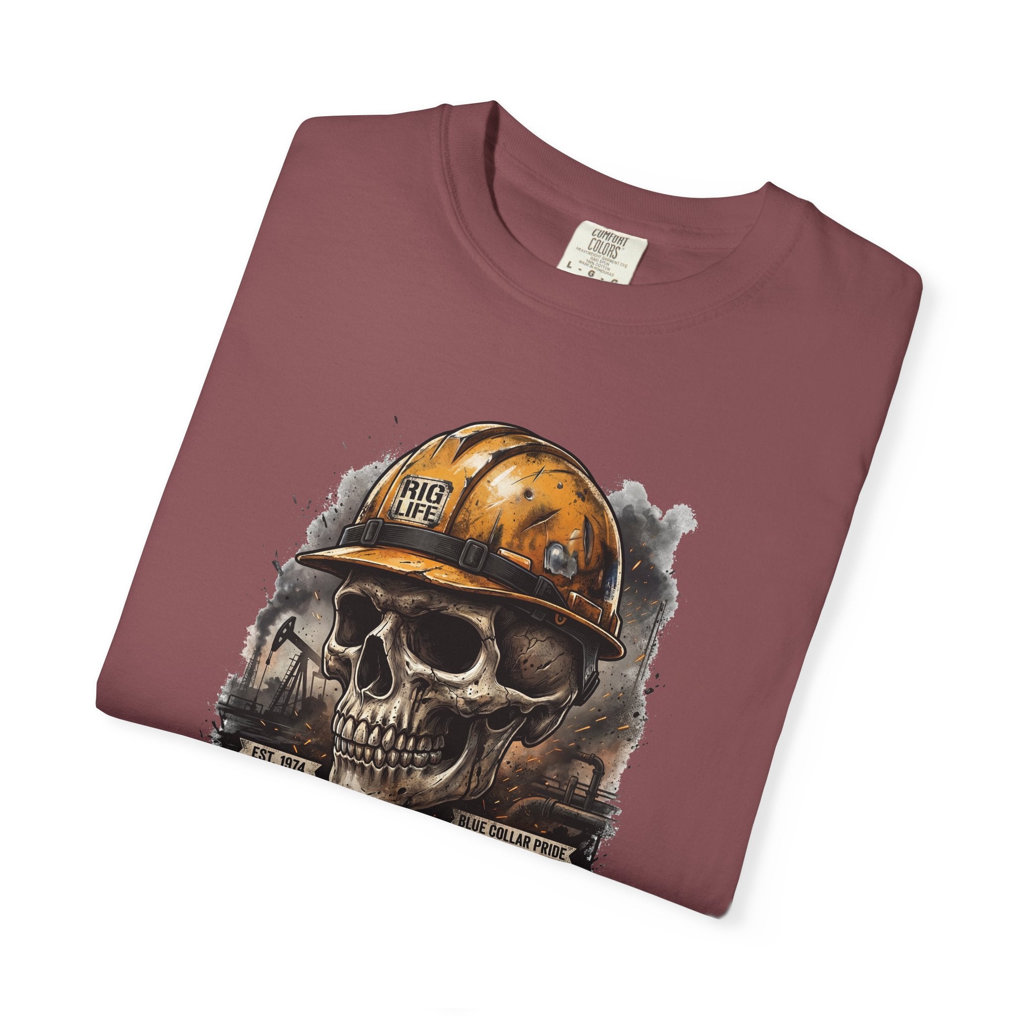Earned the Hard Way Oilfield Skull T-shirt