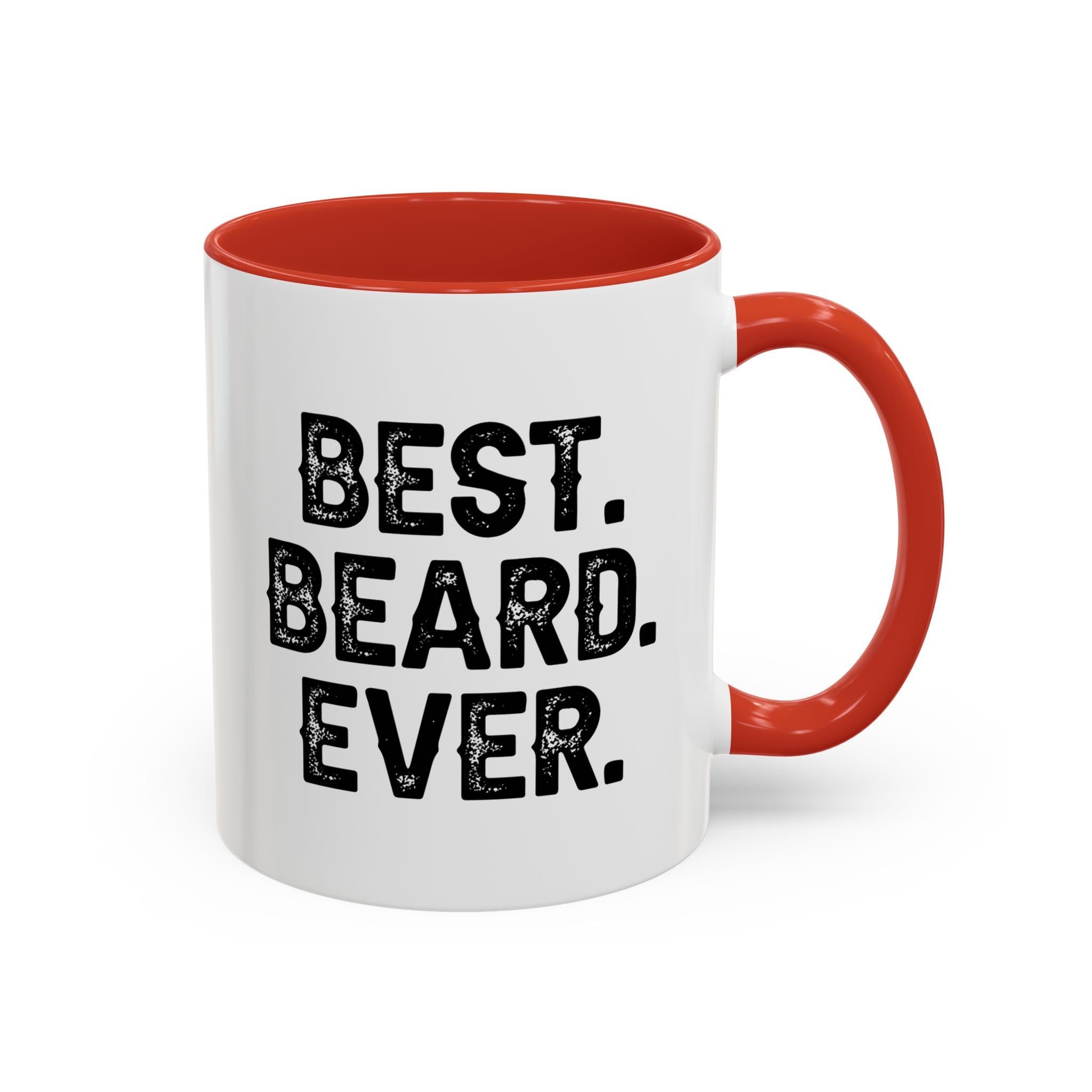 Best. Beard. Ever. Accent Coffee Mug | 11oz or 15oz, Black or Red Handle