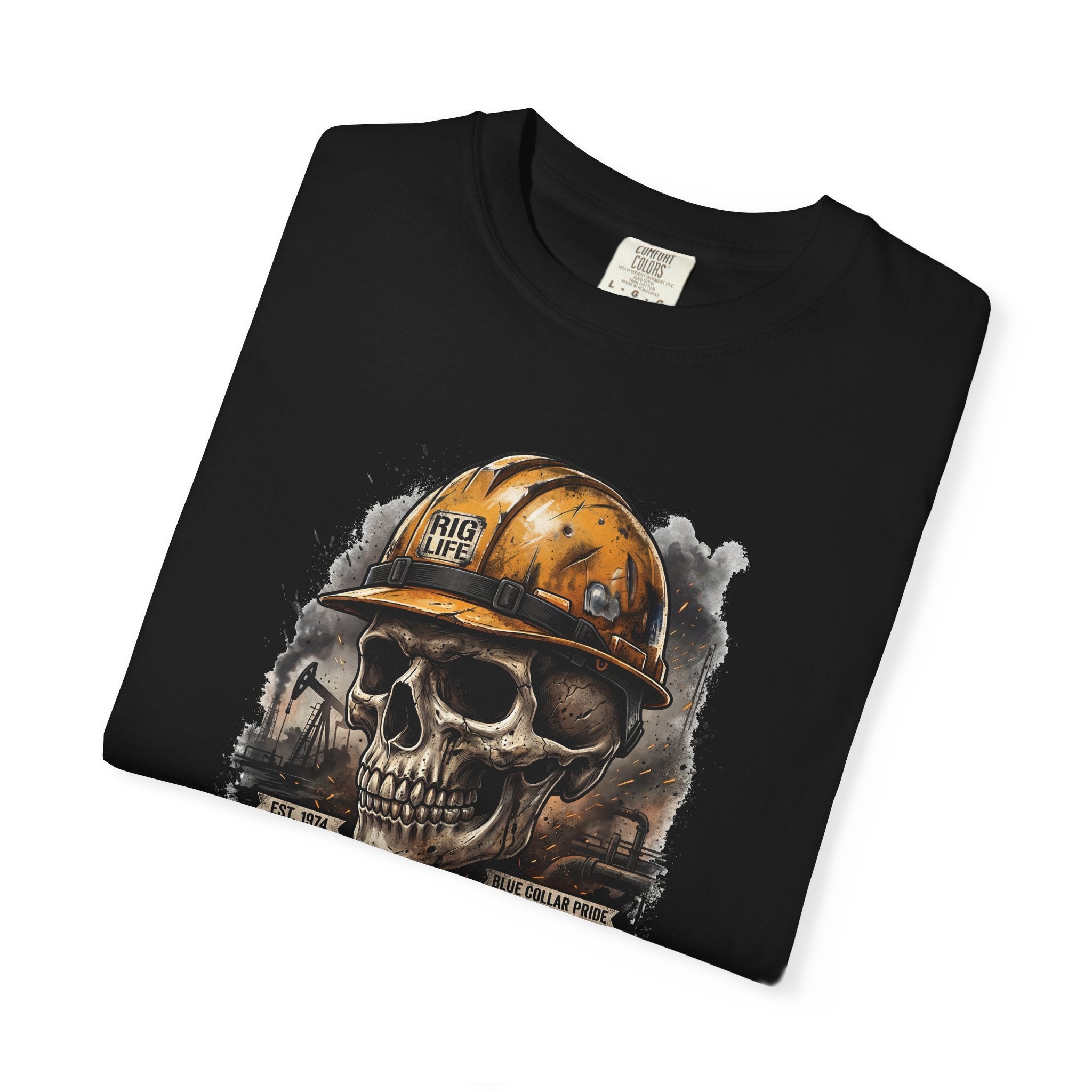 Earned the Hard Way Oilfield Skull T-shirt