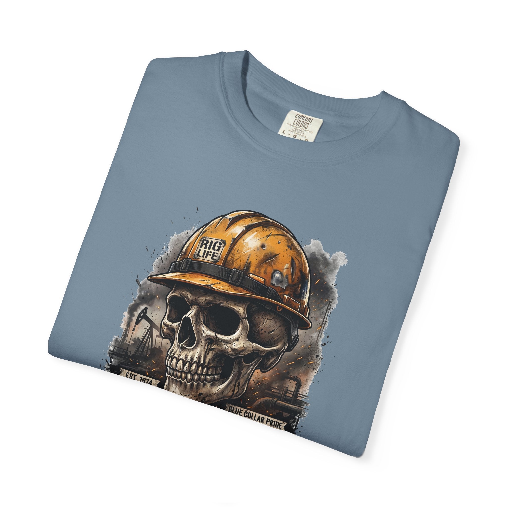 Earned the Hard Way Oilfield Skull T-shirt