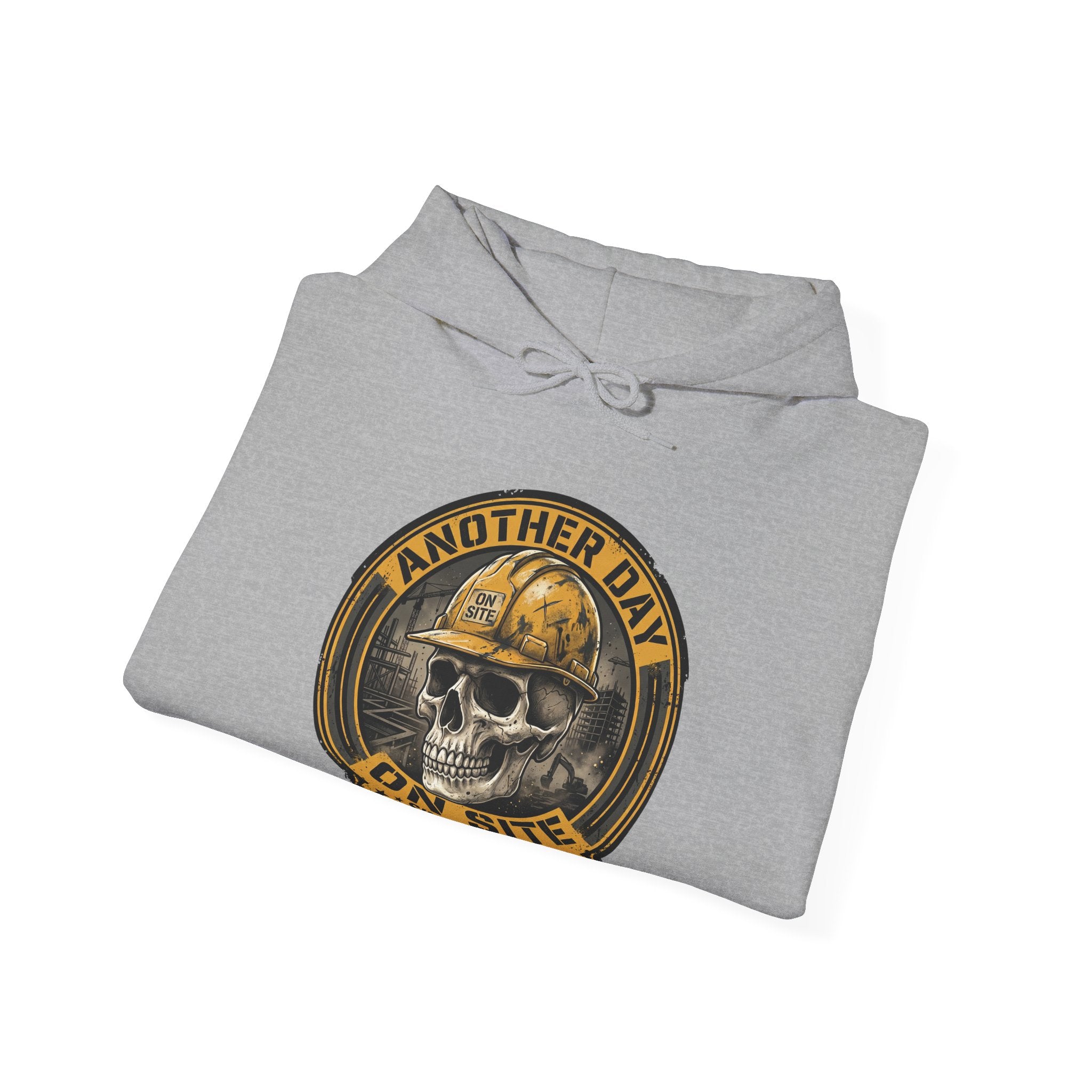 Construction Skull Helmet graphic Hoodie | Another Day On Site