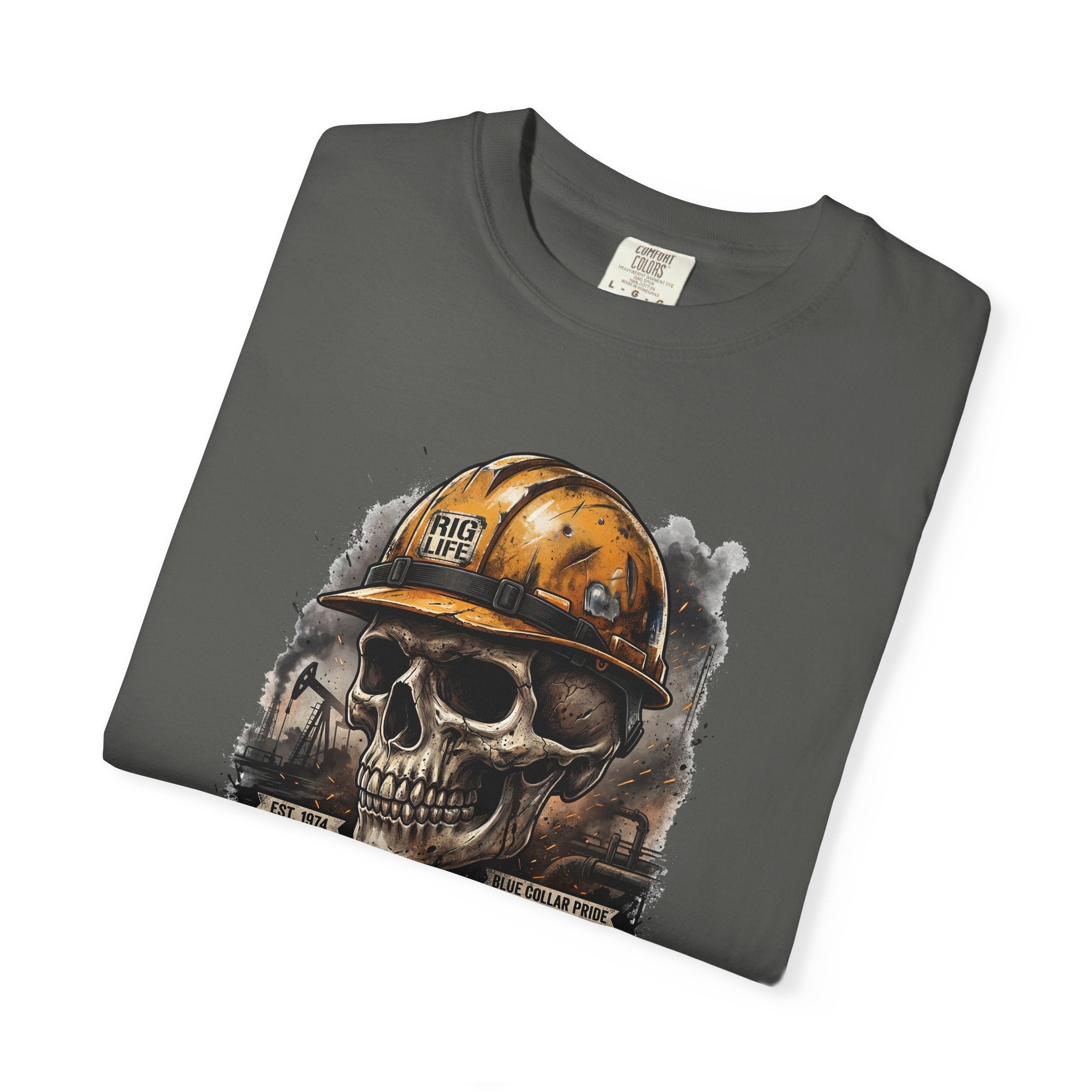 Earned the Hard Way Oilfield Skull T-shirt