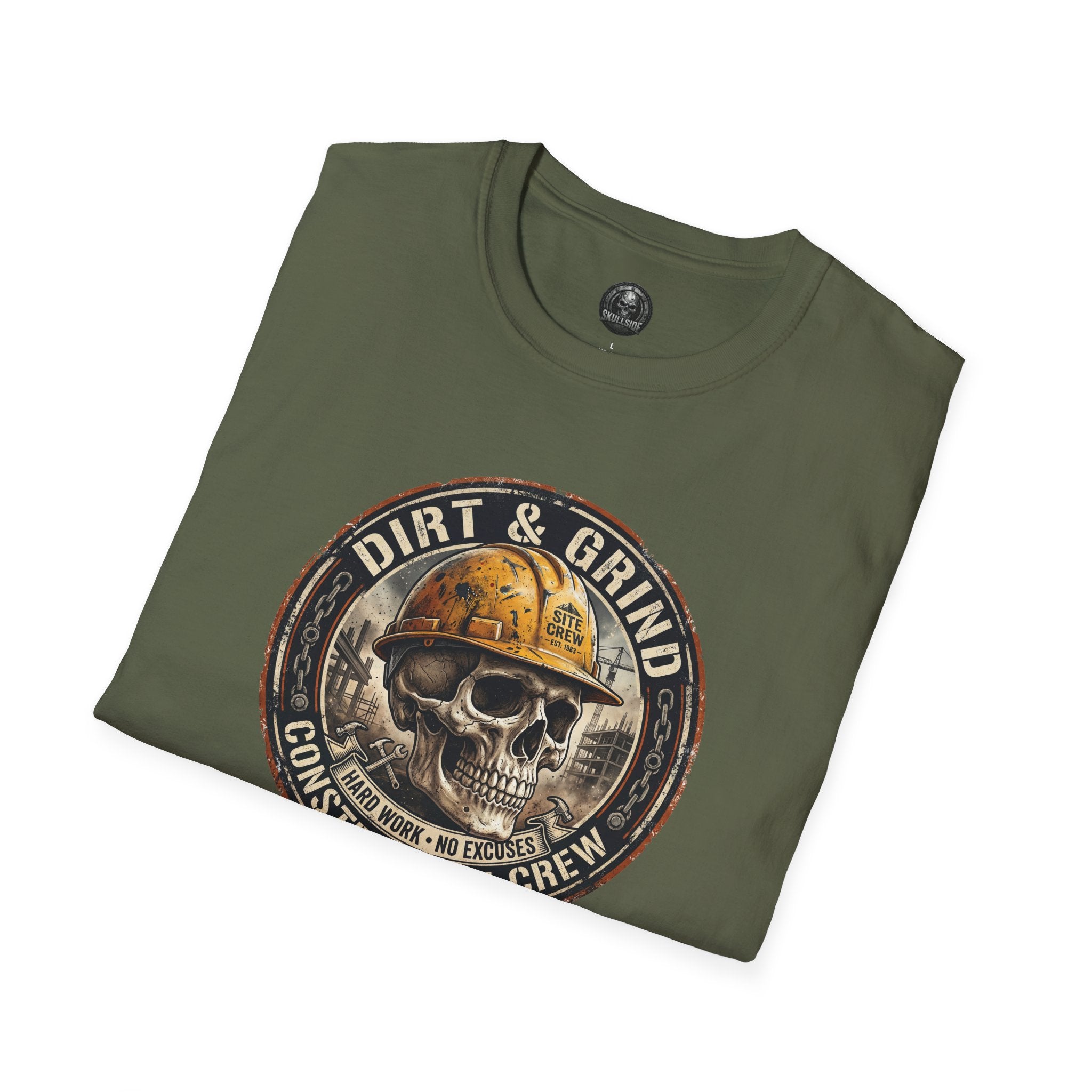 Dirt & Grind Construction Crew Skull T-Shirt