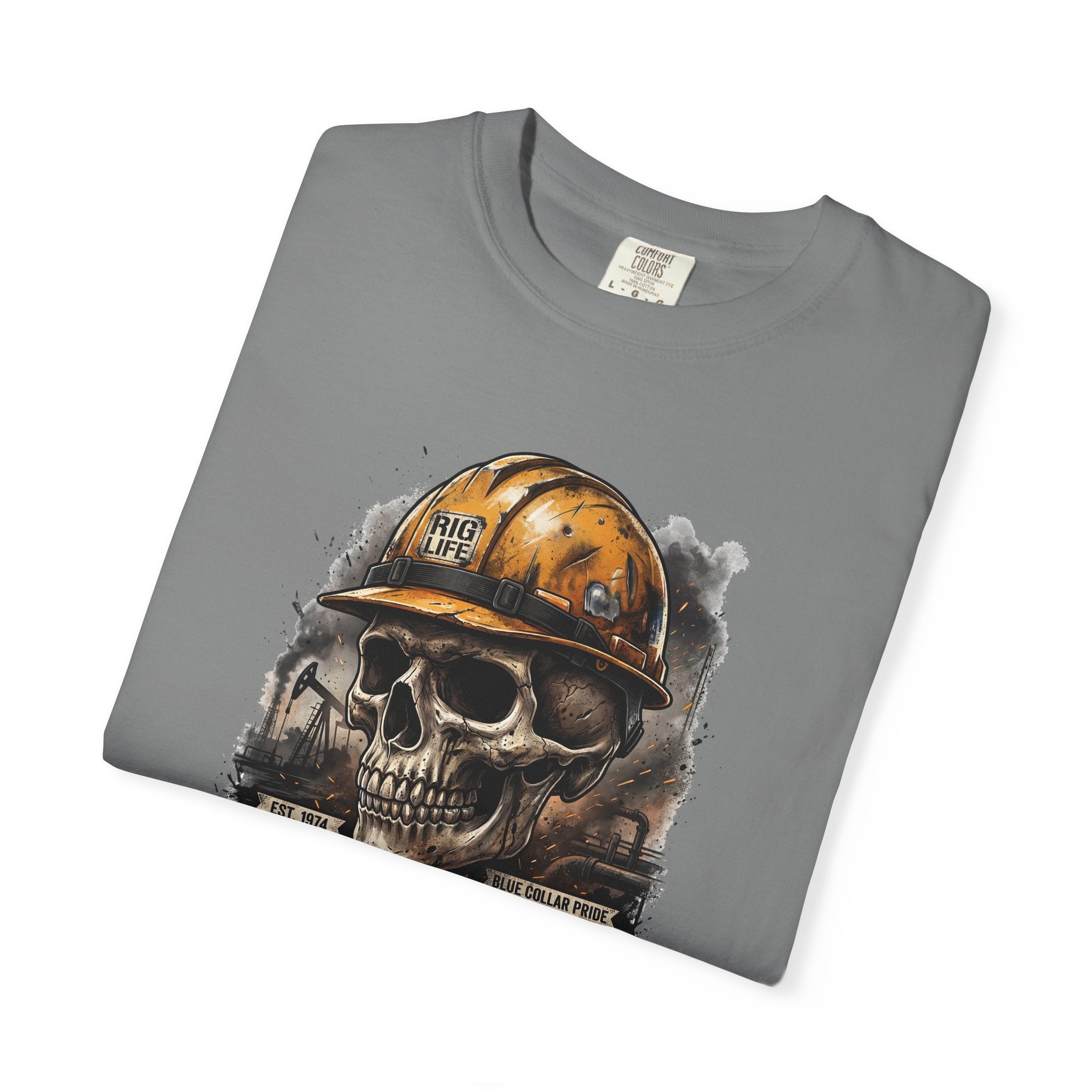 Earned the Hard Way Oilfield Skull T-shirt