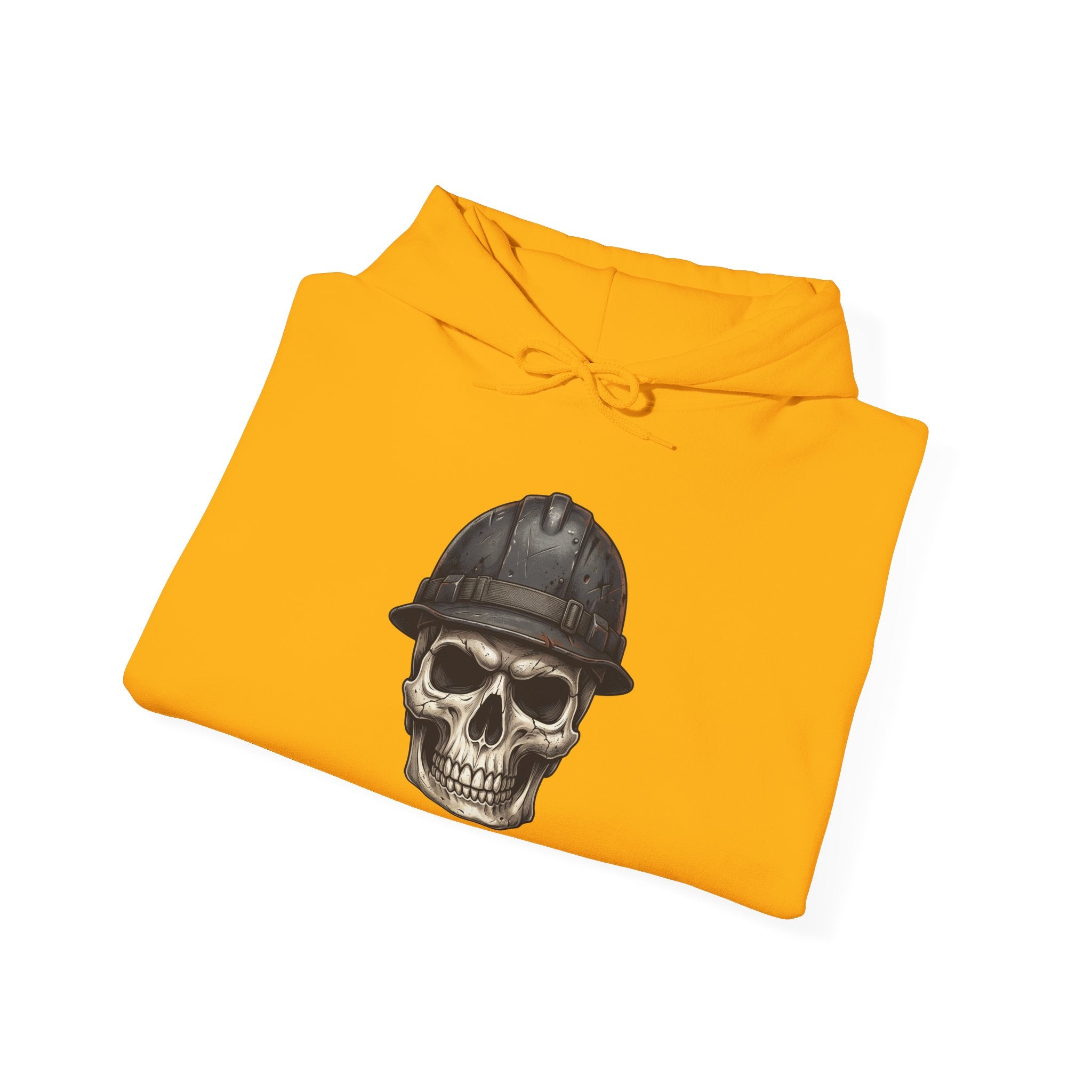 Skull with Hard Hat Built For This Hoodie | Construction Worker Sweatshirt