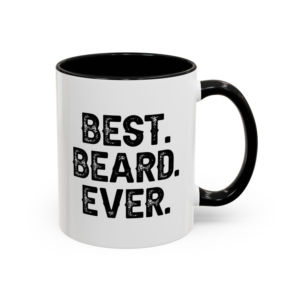 Best. Beard. Ever. Accent Coffee Mug | 11oz or 15oz, Black or Red Handle