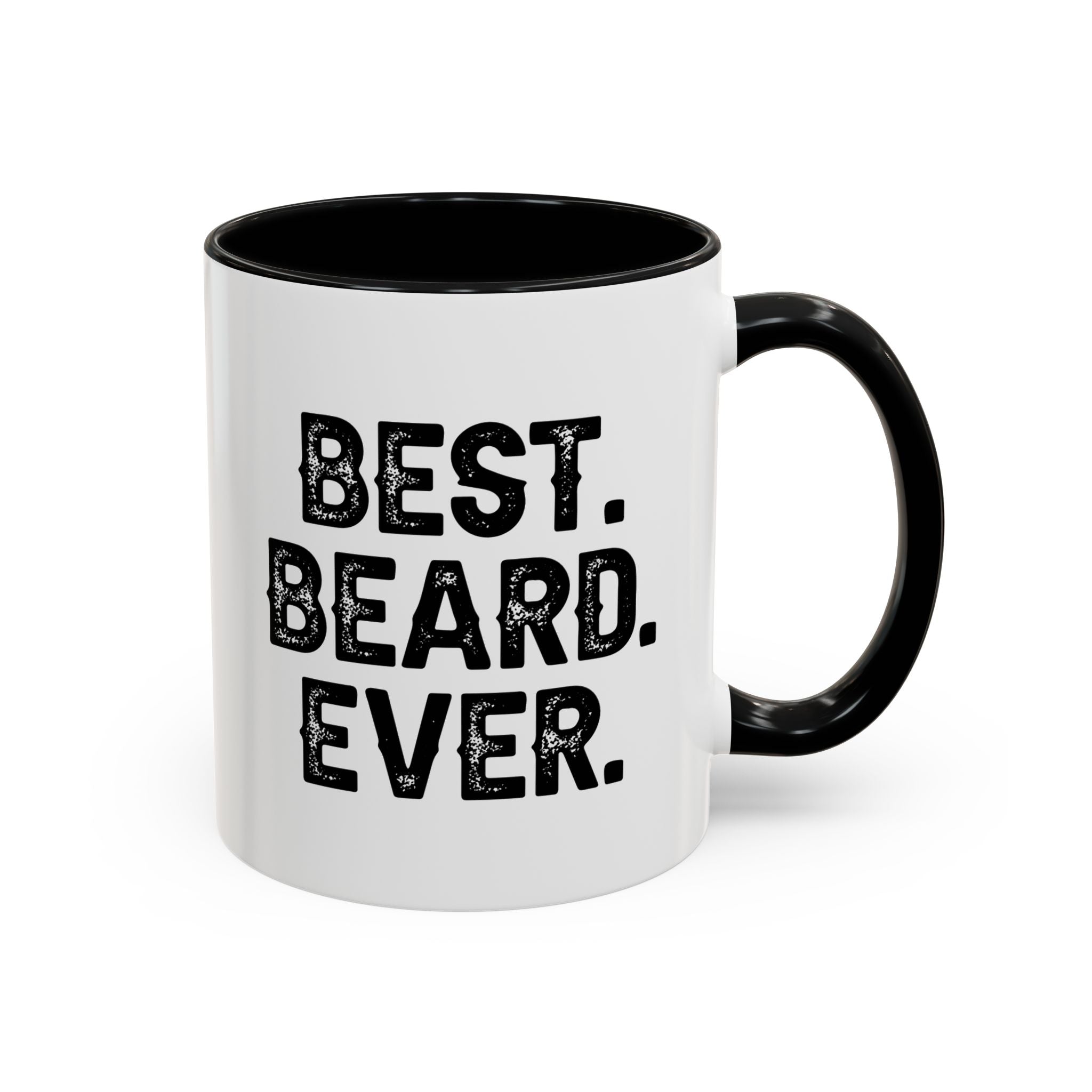 Best. Beard. Ever. Accent Coffee Mug | 11oz or 15oz, Black or Red Handle