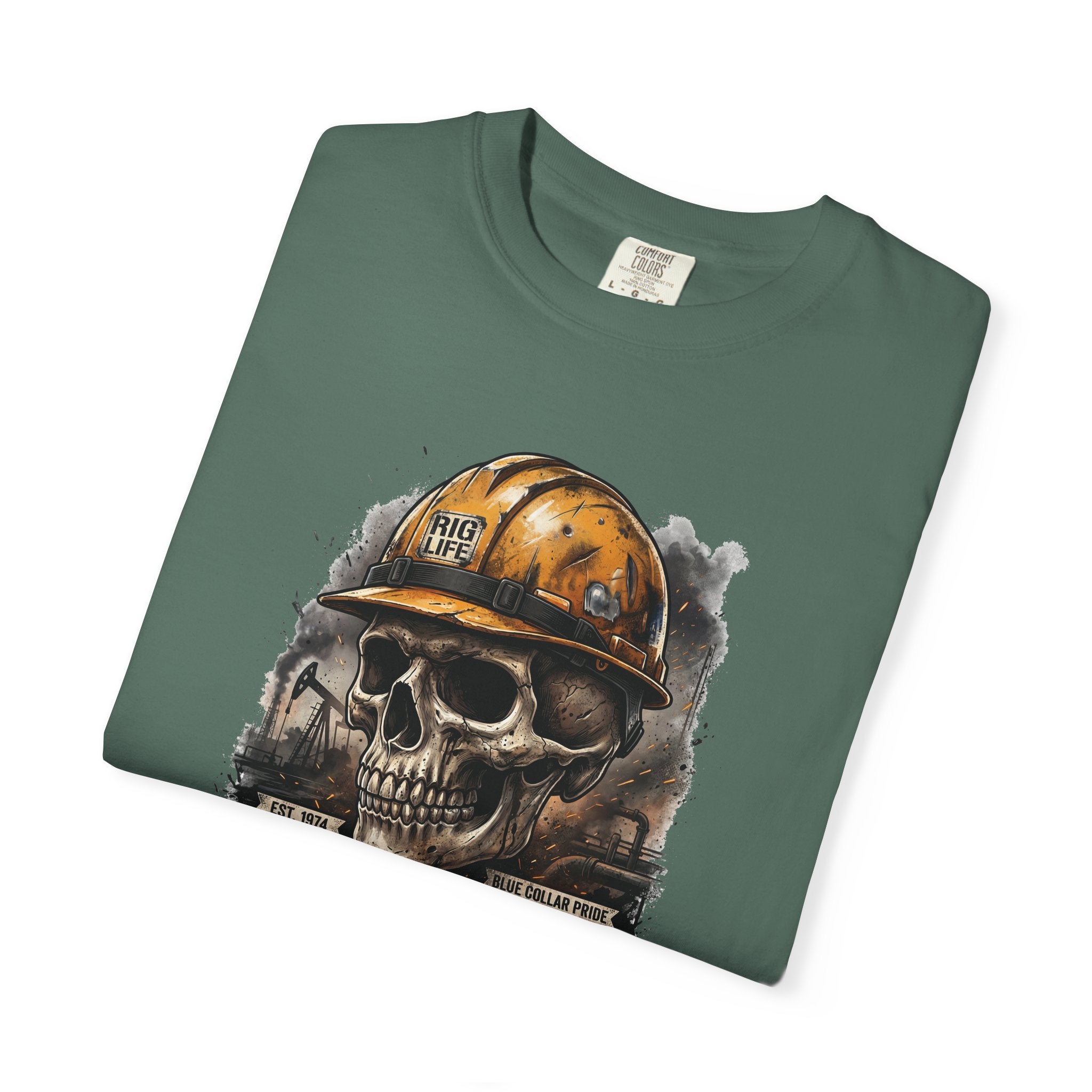 Earned the Hard Way Oilfield Skull T-shirt