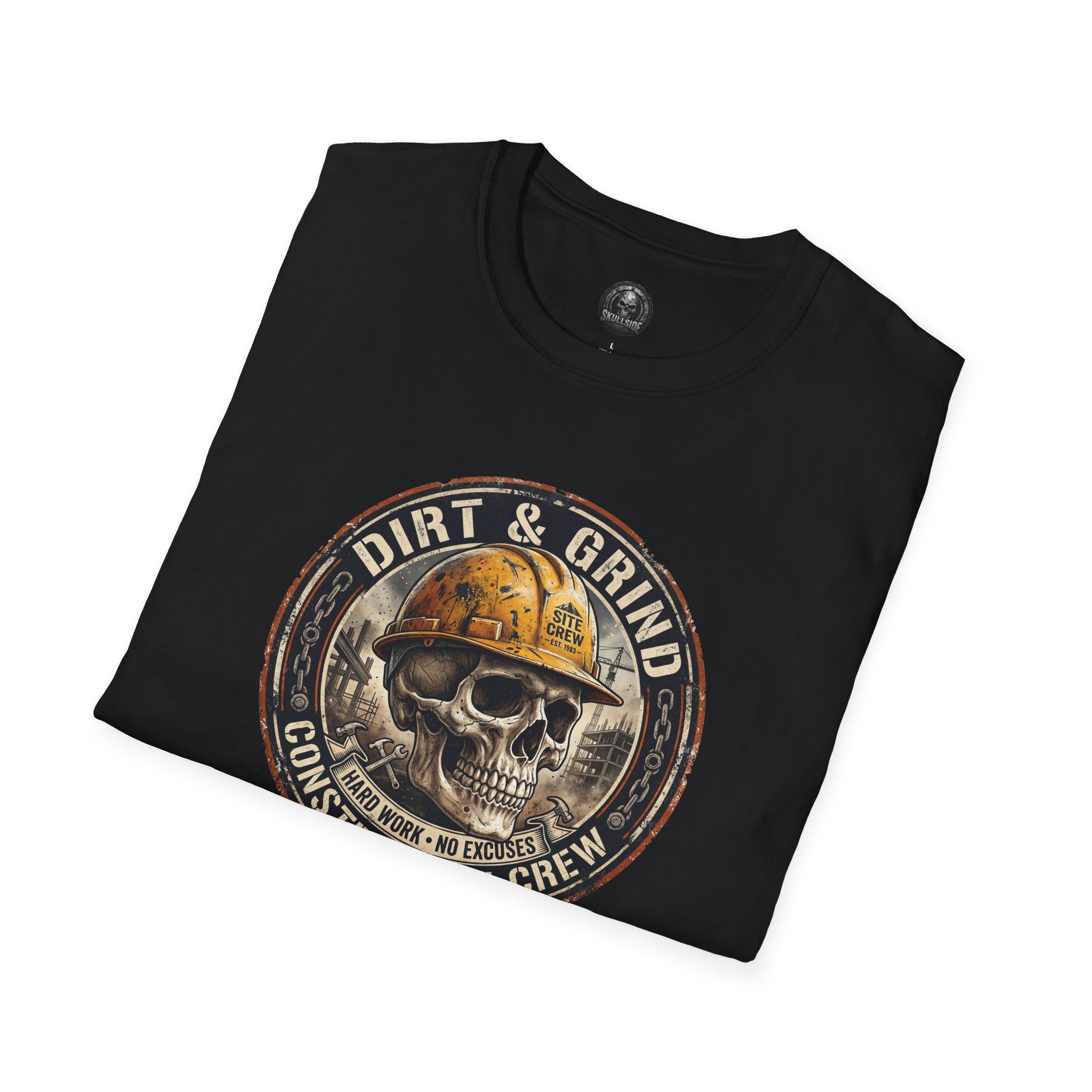 Dirt & Grind Construction Crew Skull T-Shirt