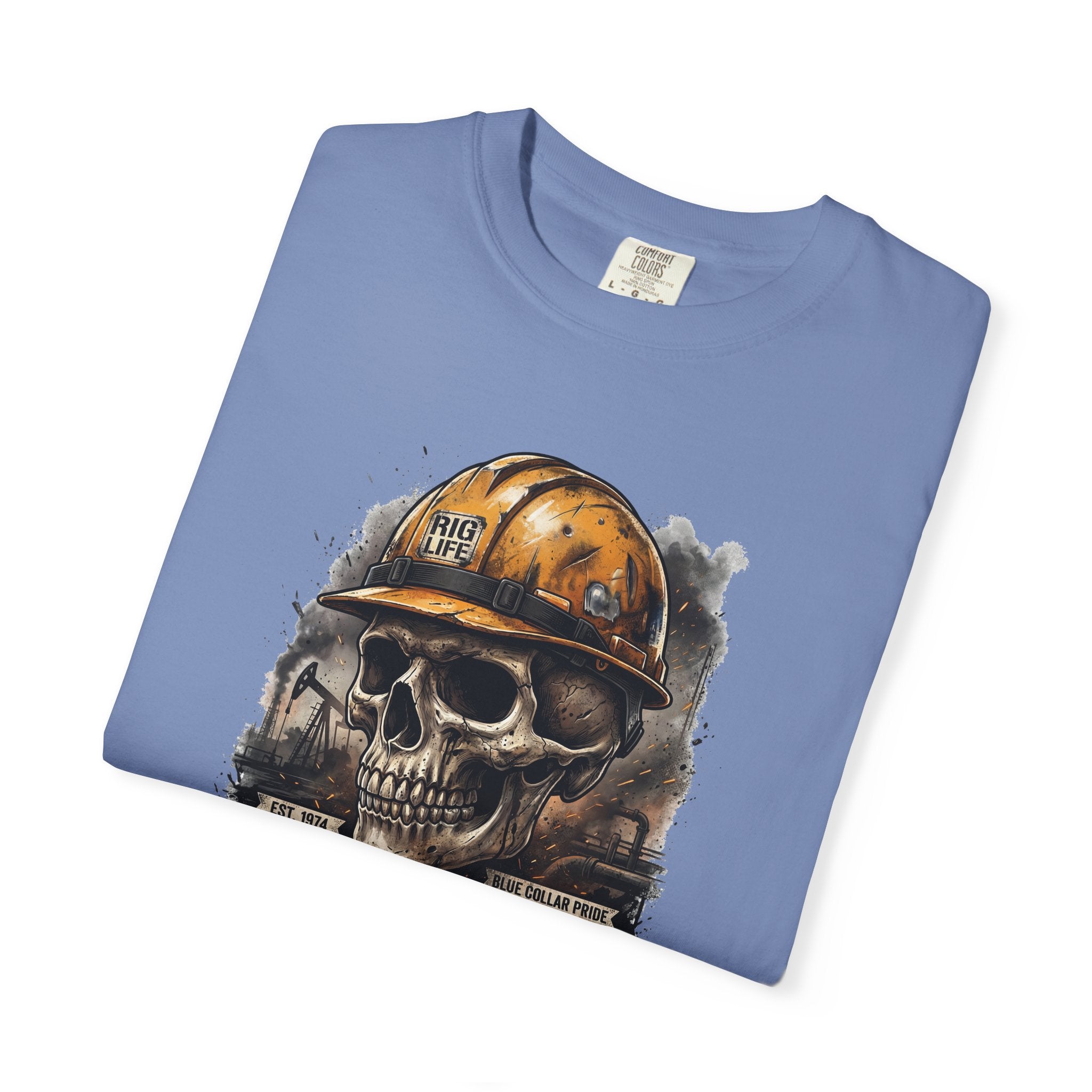 Earned the Hard Way Oilfield Skull T-shirt
