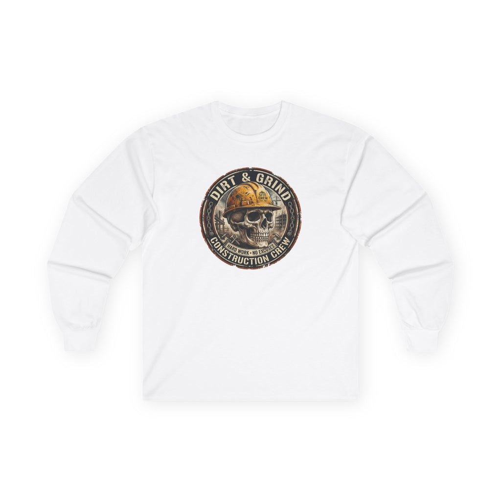 Dirt & Grind Construction Skull Long Sleeve Tee