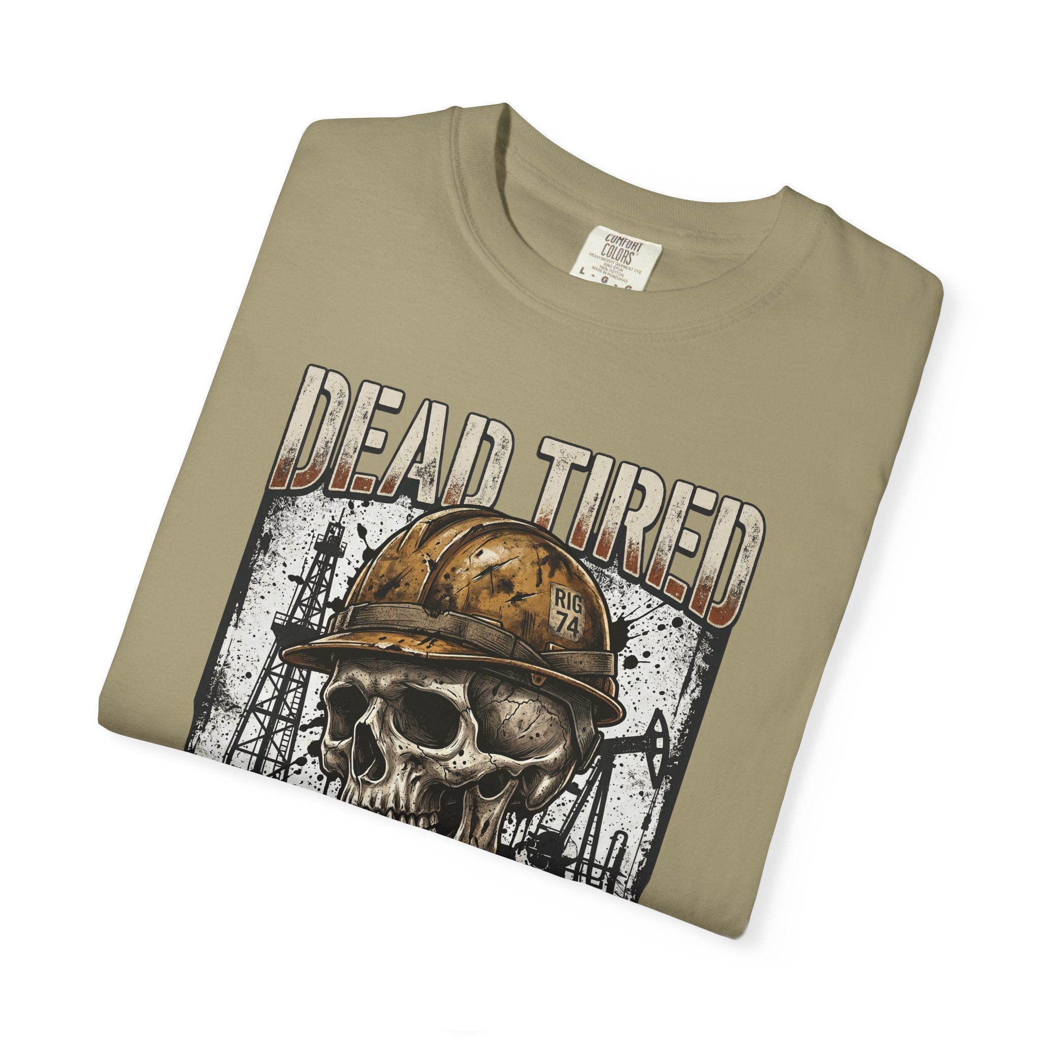 Dead Tired Still Working Skull Worker T-Shirt