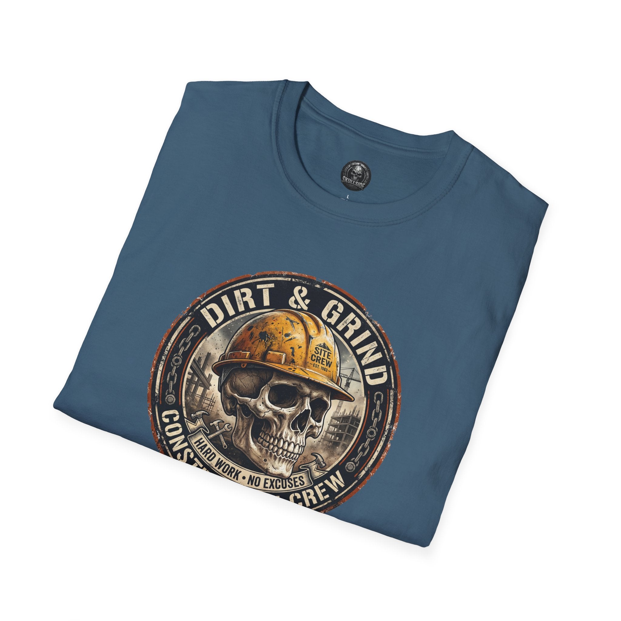 Dirt & Grind Construction Crew Skull T-Shirt