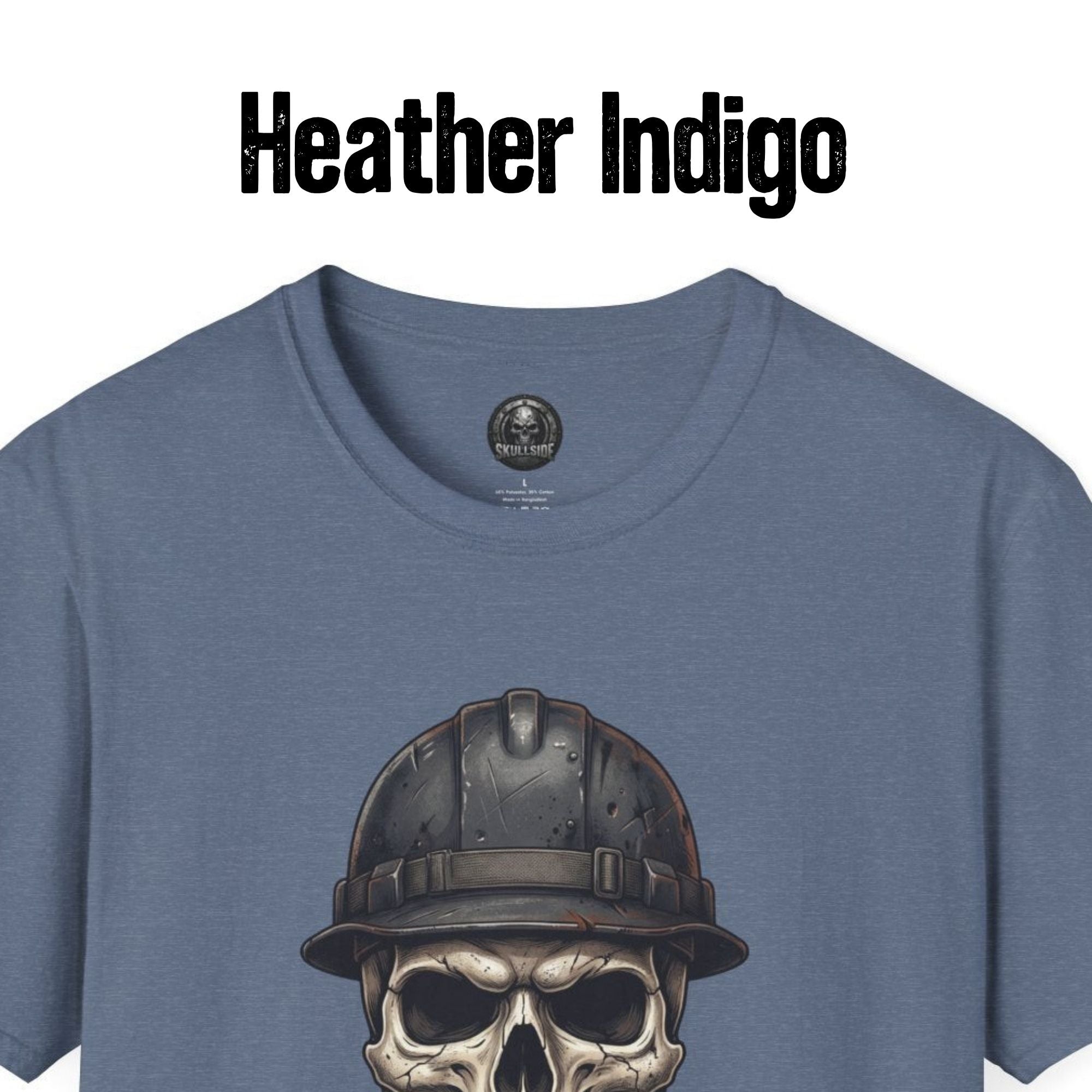 Copy of Skull with Hard Hat Built For This T-Shirt | Construction Skull Tee