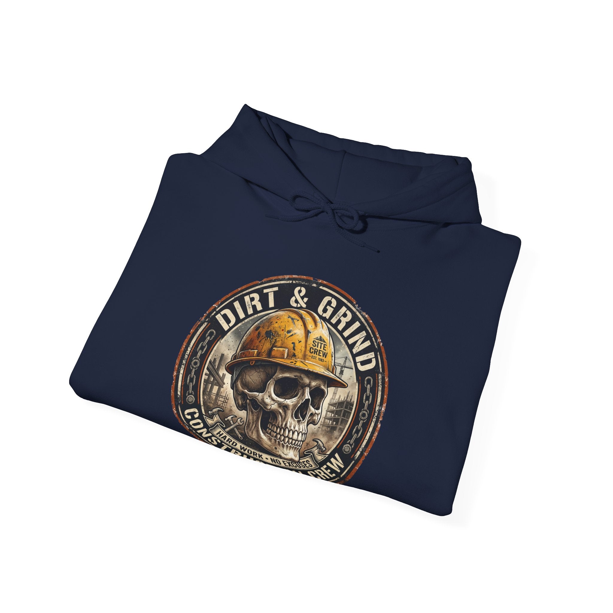 Dirt & Grind Skull Construction Crew Hoodie