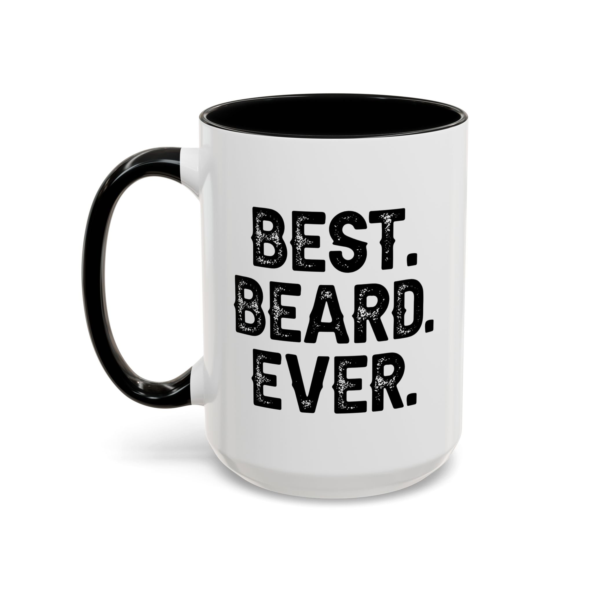 Best. Beard. Ever. Accent Coffee Mug | 11oz or 15oz, Black or Red Handle