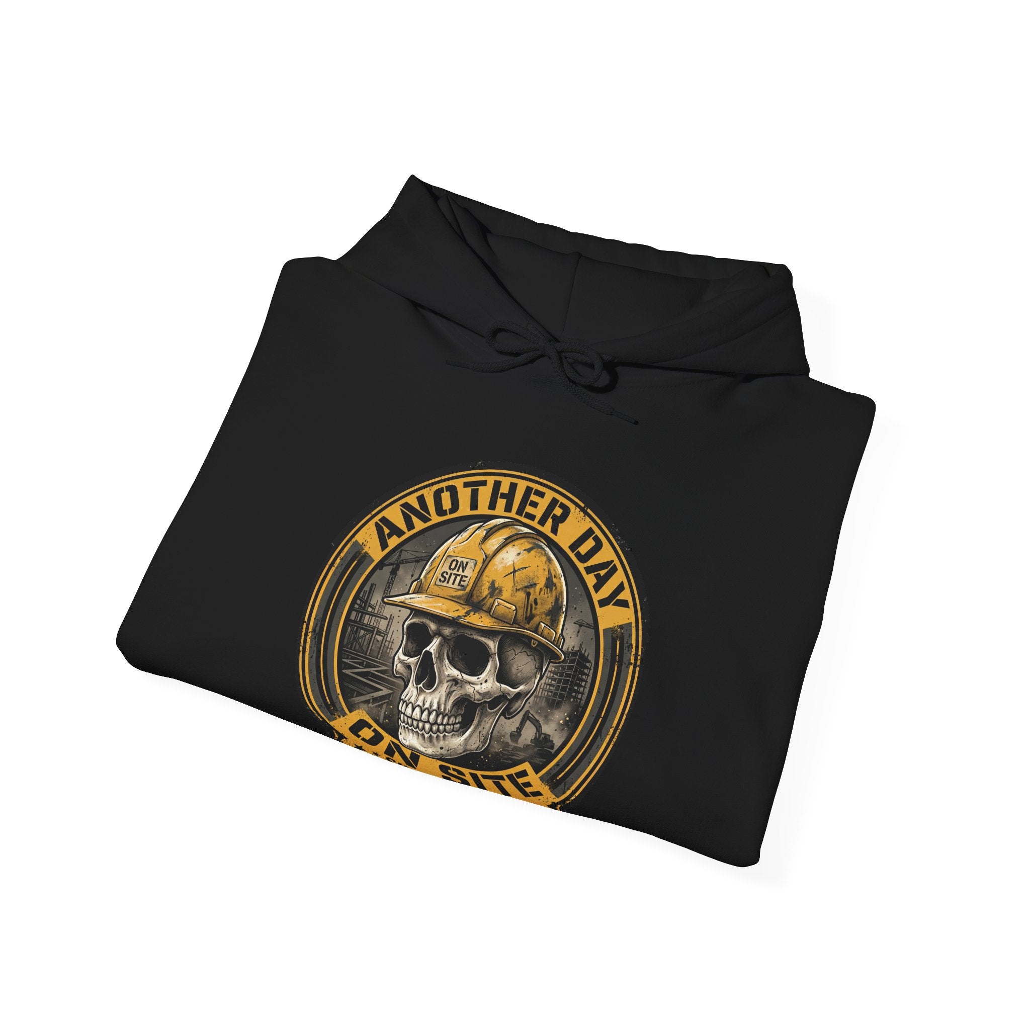 Construction Skull Helmet graphic Hoodie | Another Day On Site