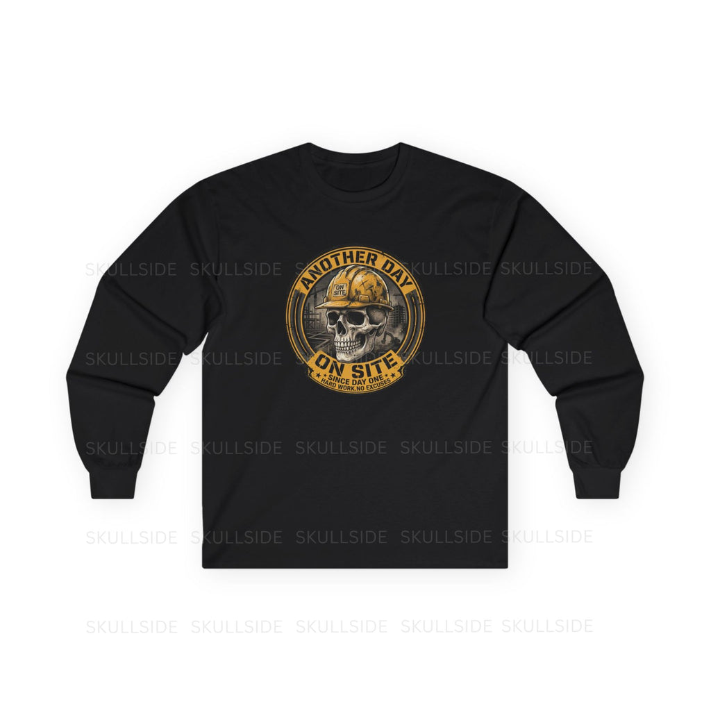 Another Day On Site Skull - Long Sleeve Tee