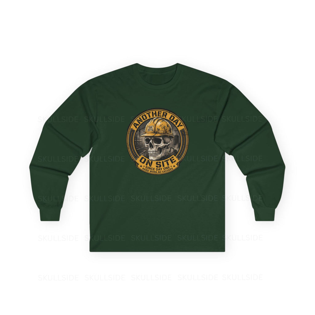 Another Day On Site Skull - Long Sleeve Tee