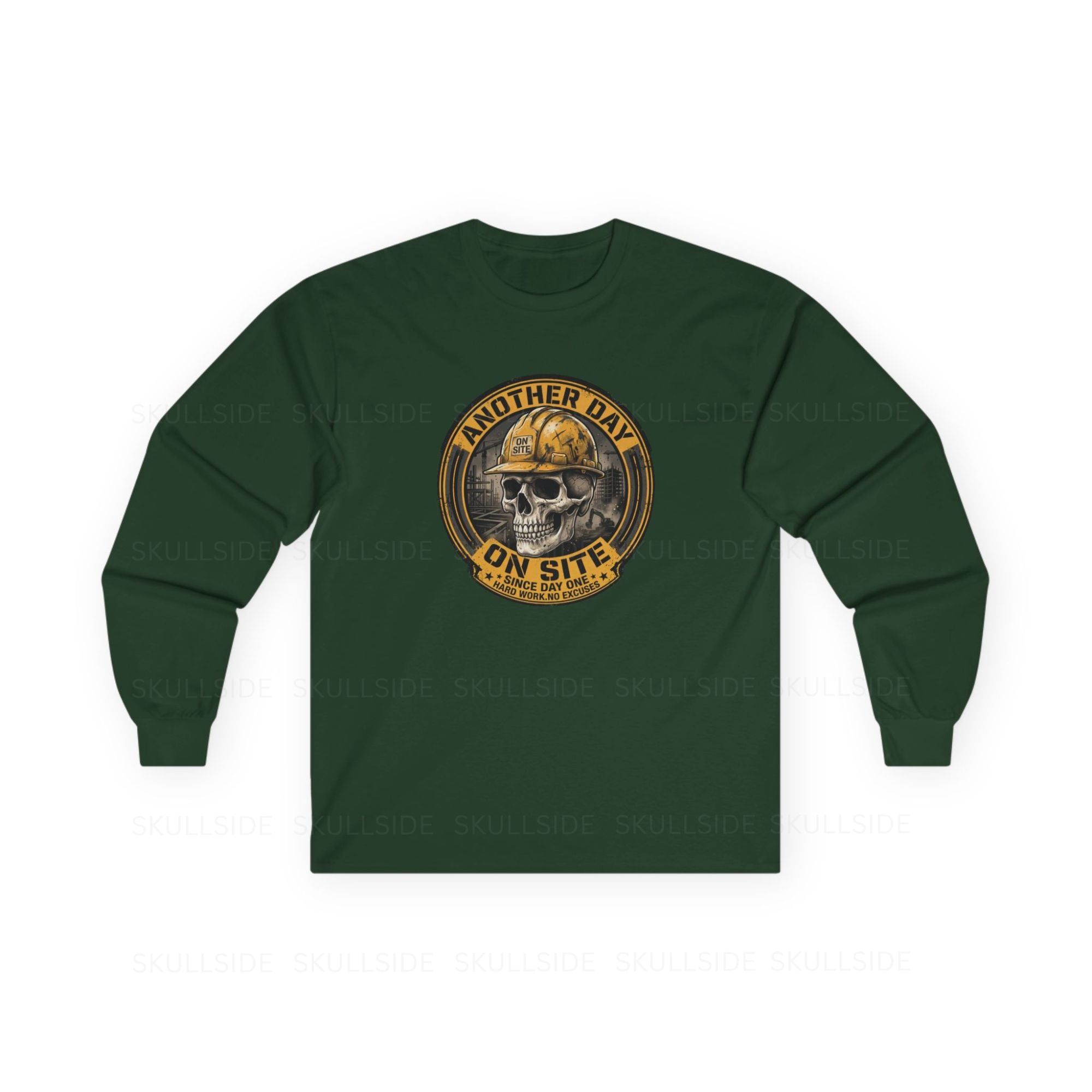Another Day On Site Skull - Long Sleeve Tee