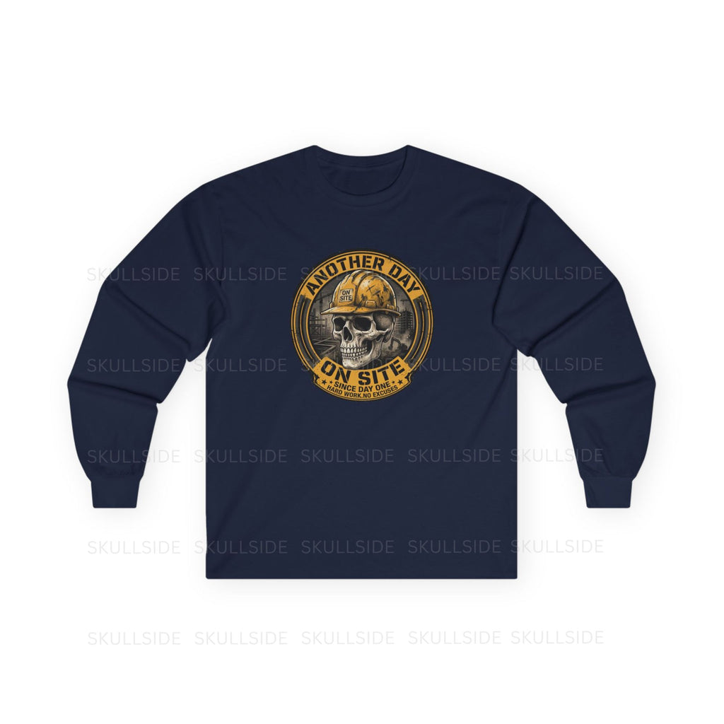 Another Day On Site Skull - Long Sleeve Tee