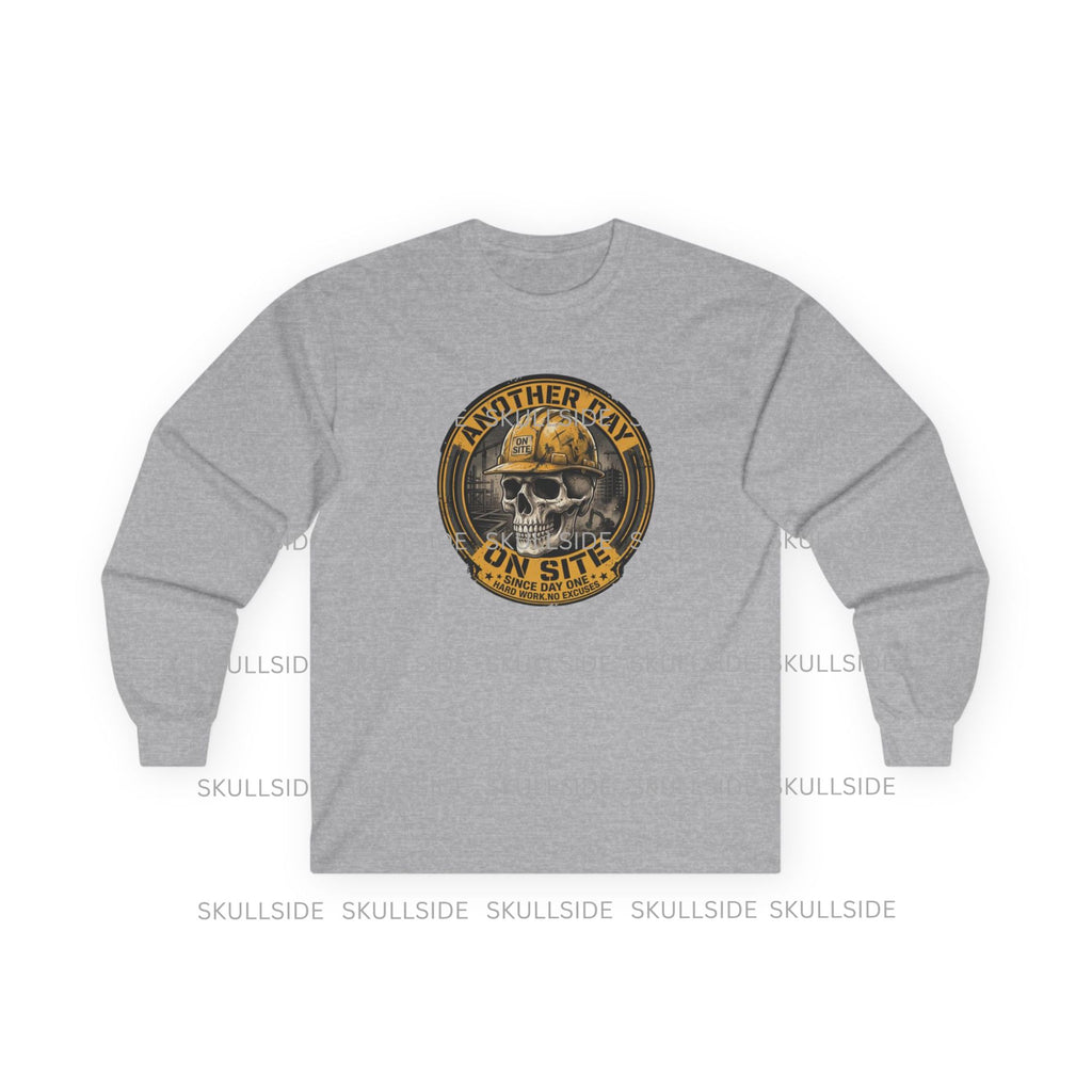 Another Day On Site Skull - Long Sleeve Tee